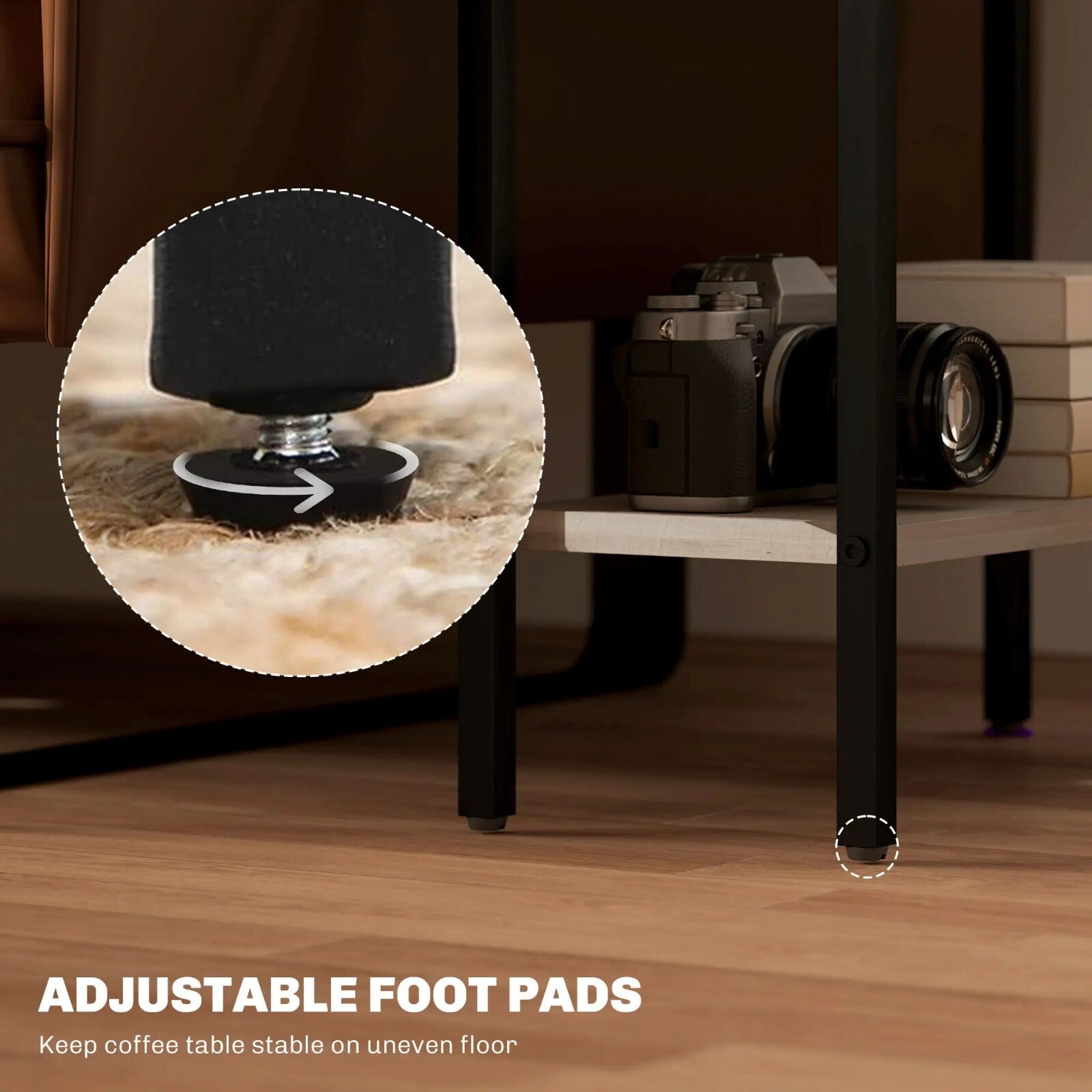 Slim Sofa Side Table 3 tier Small Grey Storage Table Living Room End Stand Unit - Home and Garden Furniture Shop - rustic - furniture