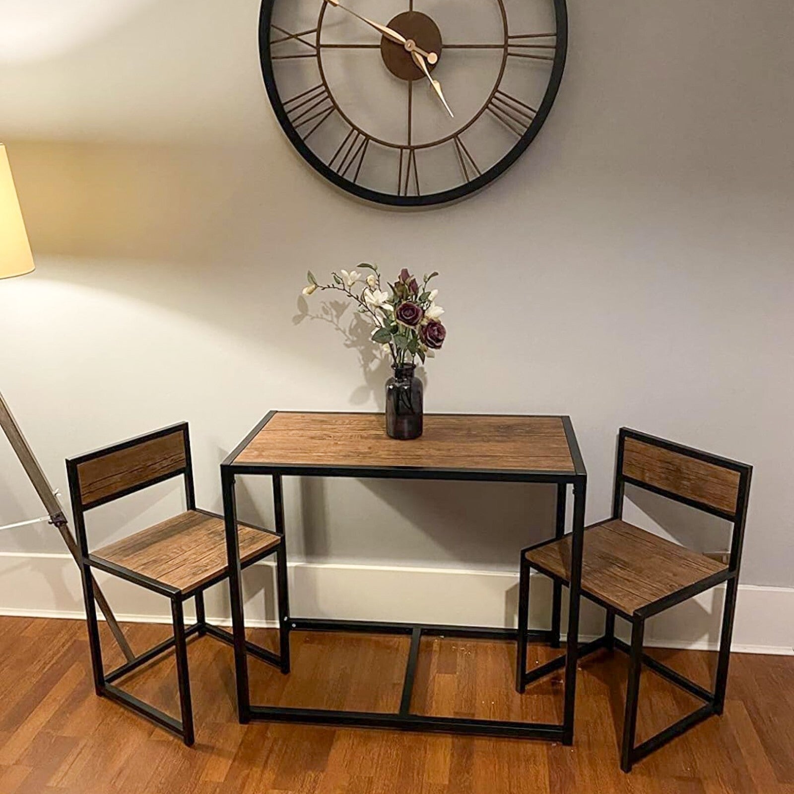 Small Dining Table 2 Chairs Kitchen Furniture Set Space Saving Breakfast Table - Home and Garden Furniture Shop - rustic - furniture