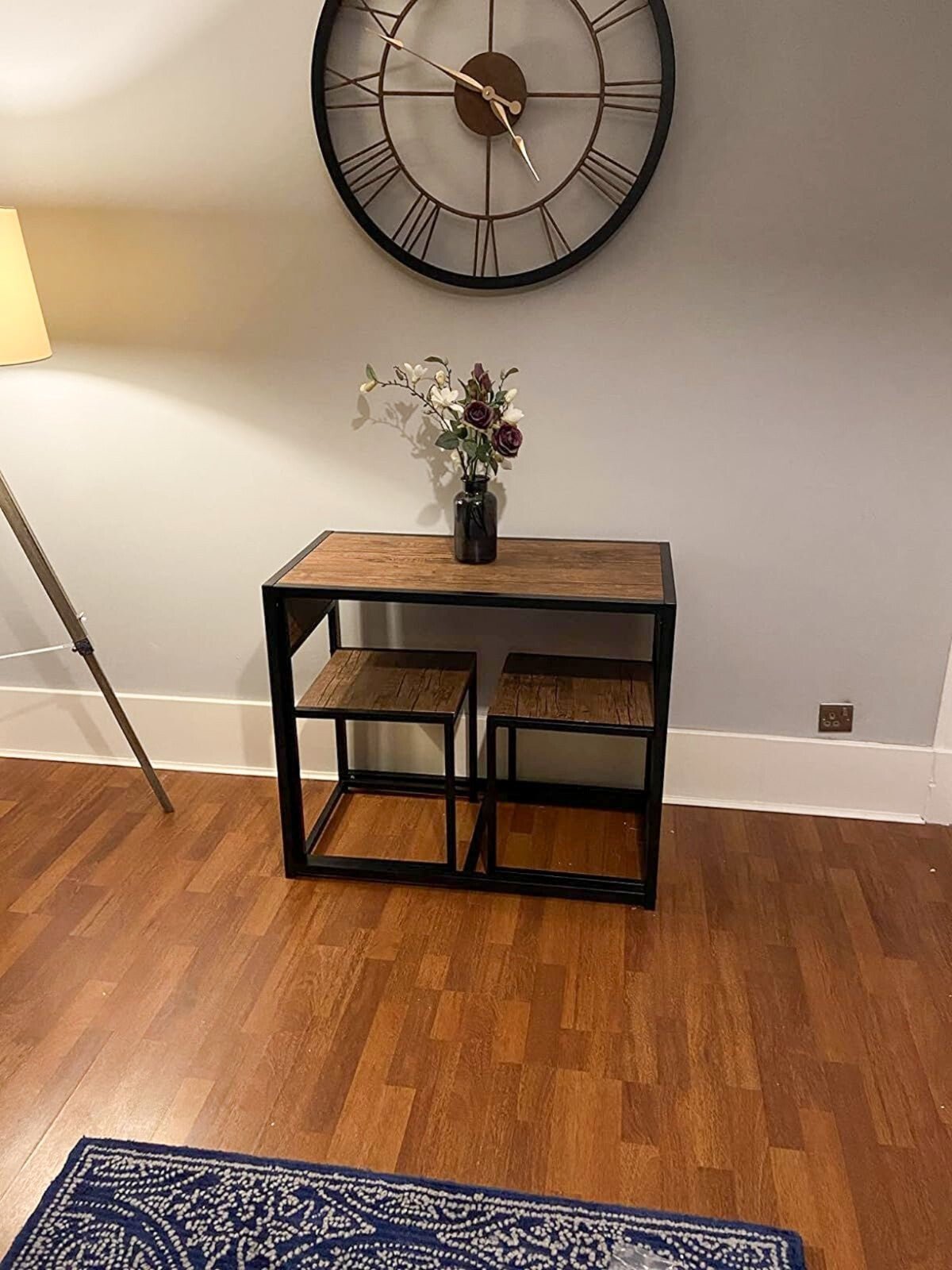 Small Dining Table 2 Chairs Kitchen Furniture Set Space Saving Breakfast Table - Home and Garden Furniture Shop - rustic - furniture