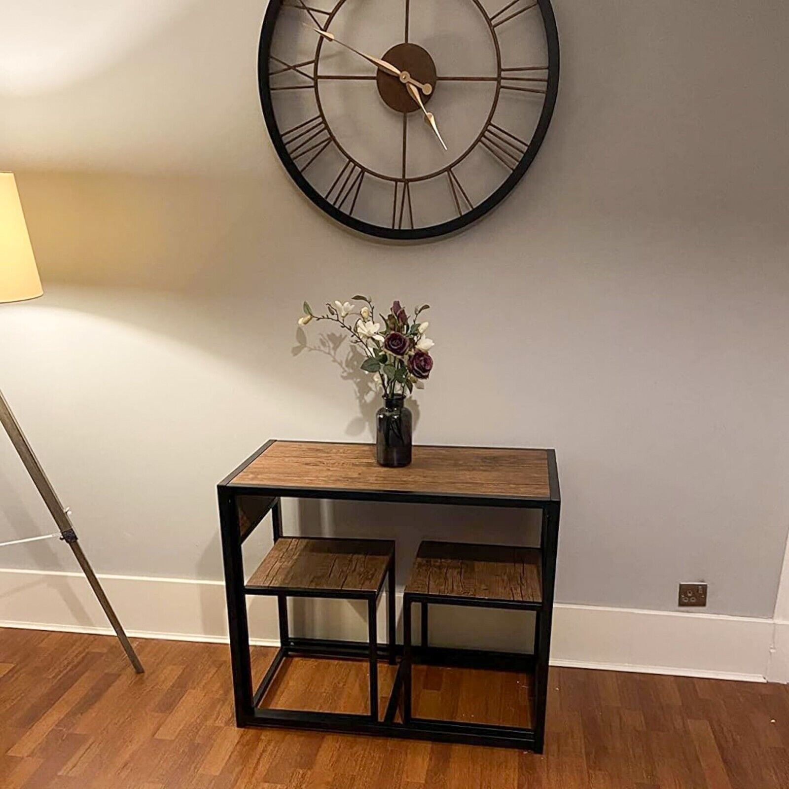 Small Dining Table 2 Chairs Kitchen Furniture Set Space Saving Breakfast Table - Home and Garden Furniture Shop - rustic - furniture