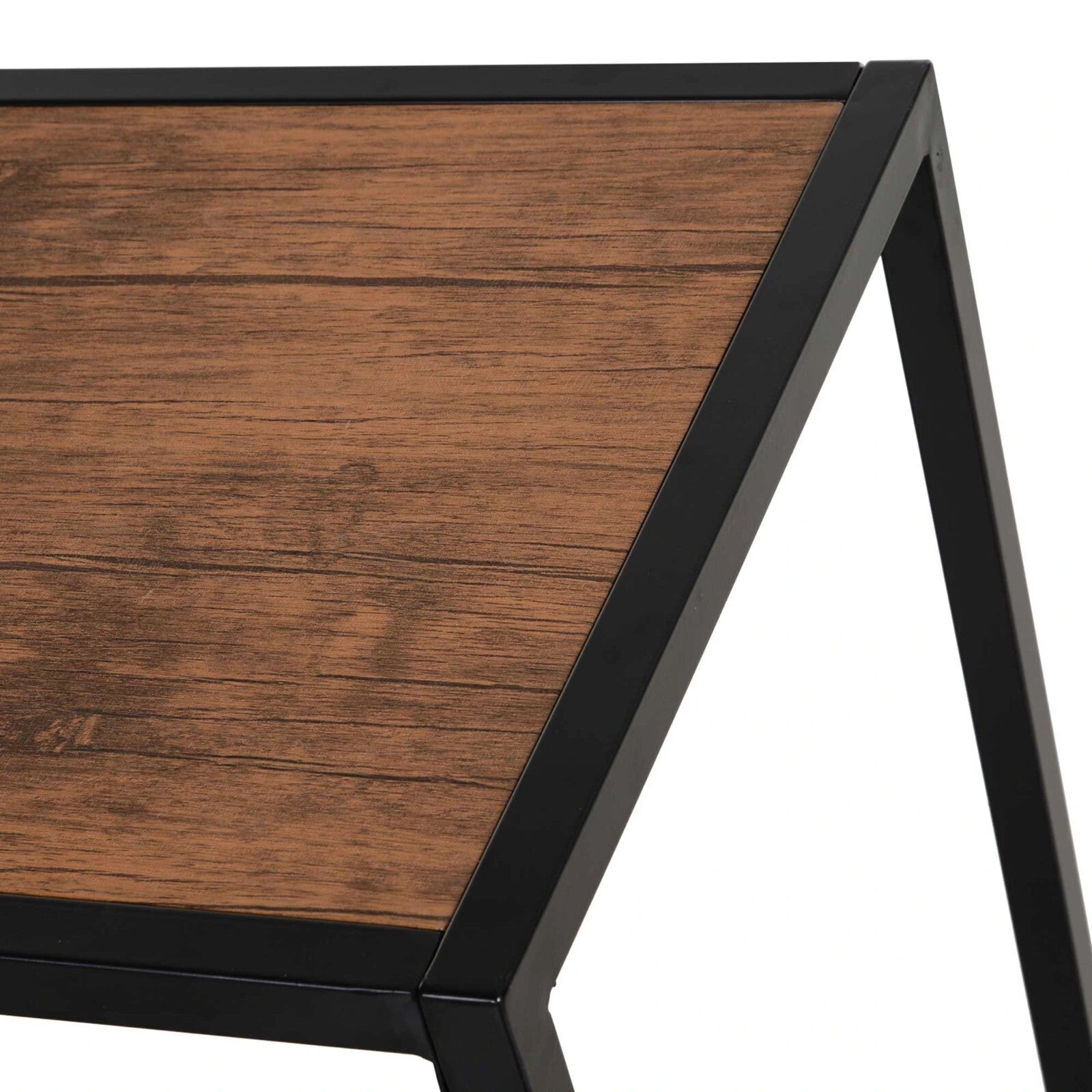 Small Dining Table 2 Chairs Set Space Saving Kitchen Breakfast Table Metal Legs - Home and Garden Furniture Shop - rustic - furniture