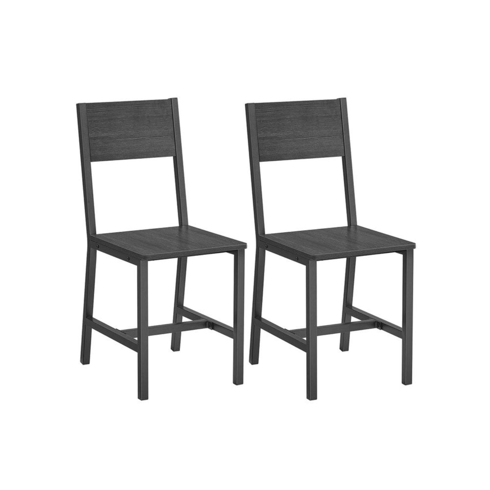 Small Table and 2 Chairs Set Space Saving Kitchen Round Dining Table Metal Legs - Home and Garden Furniture Shop - rustic - furniture