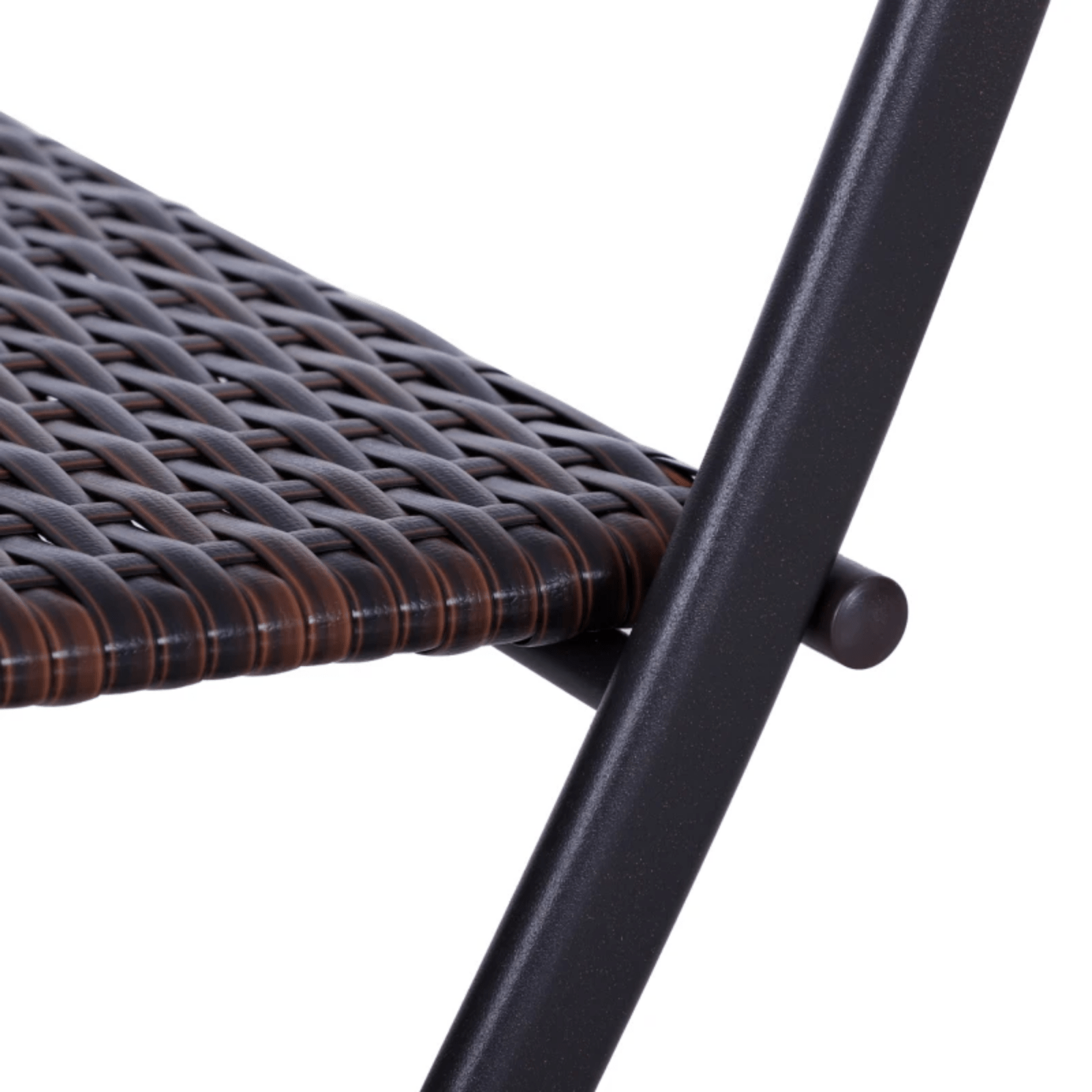 Space Saving Balcony Bistro Set Rattan Furniture Garden Folding Chair Table Seat - Home and Garden Furniture Shop - rustic - furniture