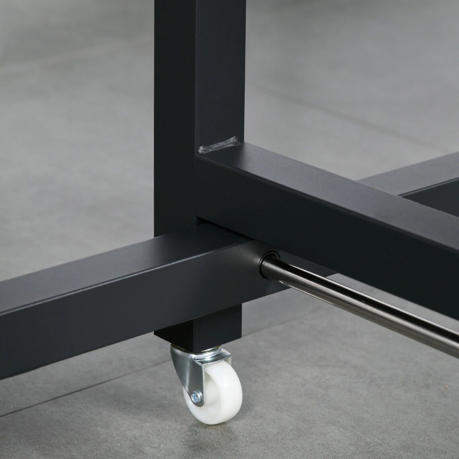 Space Saving Industrial Drop Leaf Dining Table Folding Kitchen Table Desk Metal - Home and Garden Furniture Shop - rustic - furniture