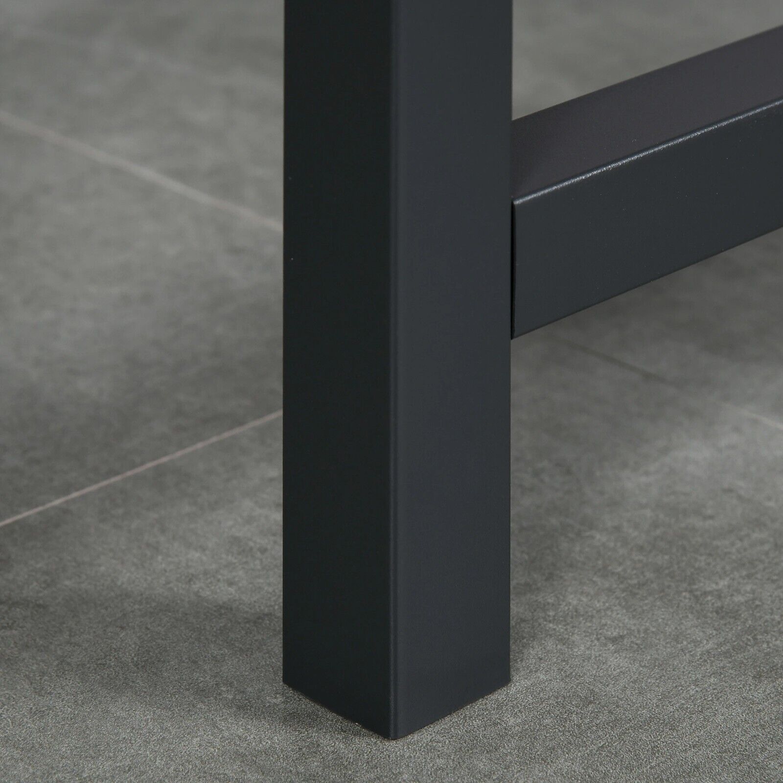 Space Saving Industrial Drop Leaf Dining Table Folding Kitchen Table Desk Metal - Home and Garden Furniture Shop - rustic - furniture