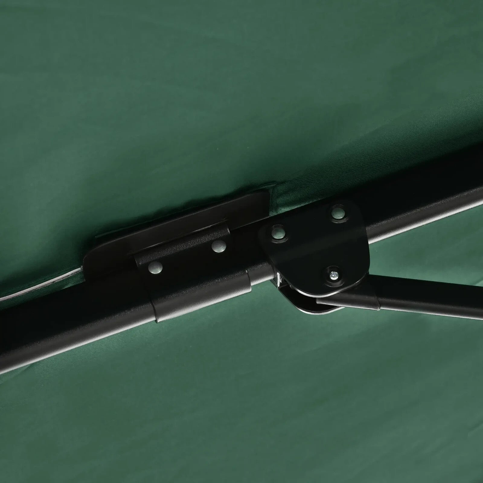 Square Garden Parasol Green Cantilever Umbrella with 360 Rotation 245cm Outdoor - Home and Garden Furniture Shop - rustic - furniture