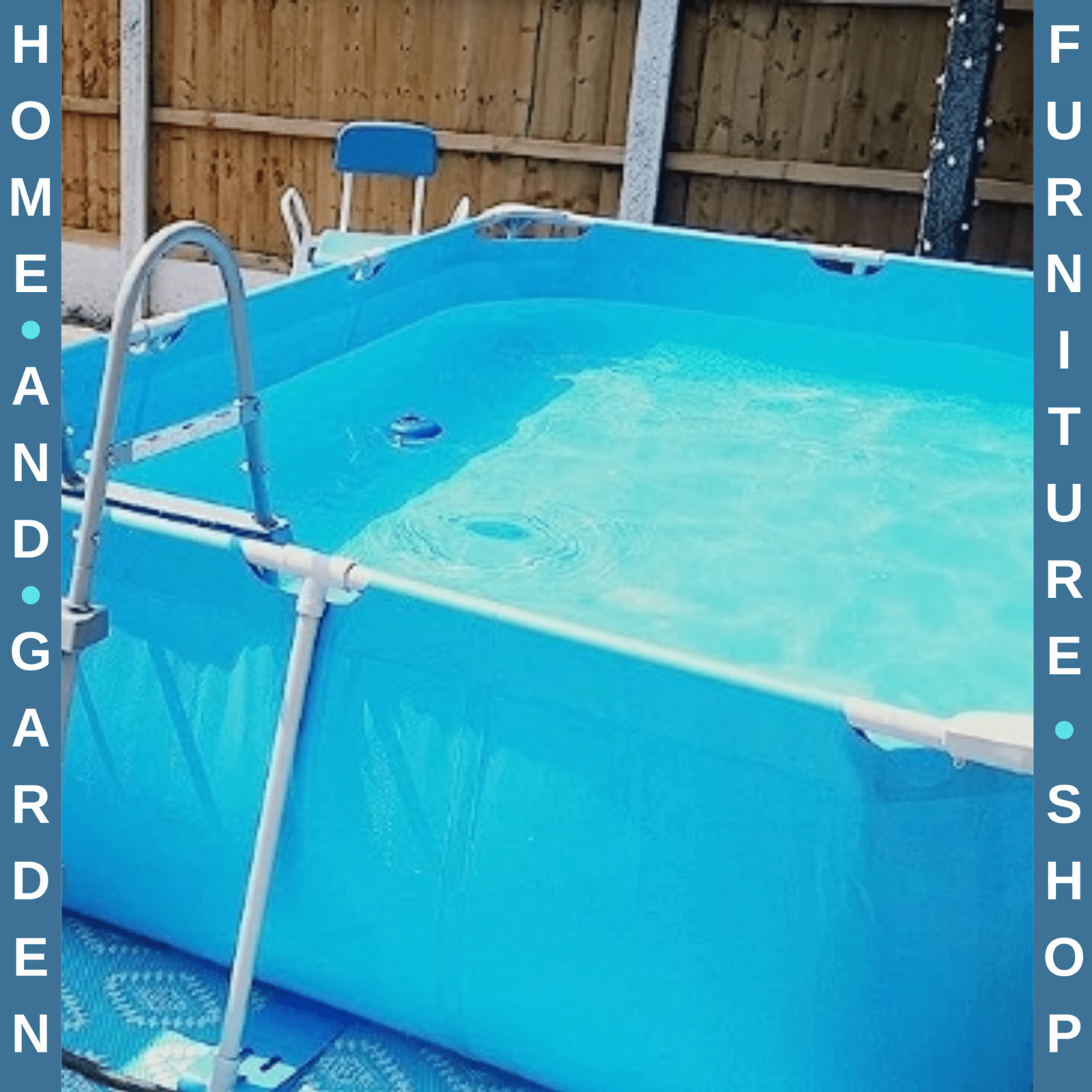 Steel Frame Swimming Pool w/ Filter Pump Reinforced Sidewalls 292 x 190 x 75 cm - Home and Garden Furniture Shop - rustic - furniture