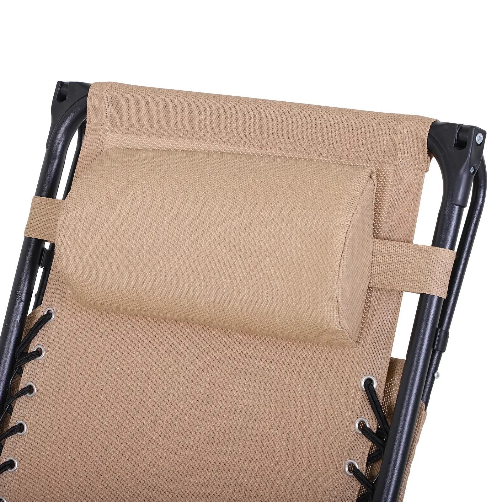 Steel Frame Zero Gravity Outdoor Garden Deck Chair w/ Adjustable Canopy Recliner - Home and Garden Furniture Shop - #rustic - furniture#