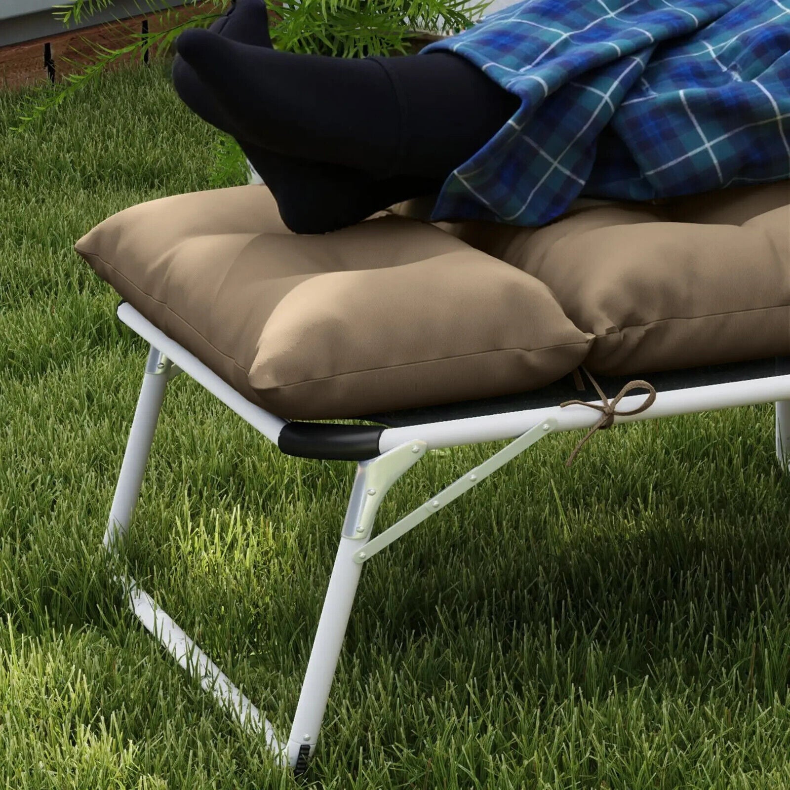 Sun Lounger Cushion Only 190x56x10cm Garden Chair Pad UPF20 Thick Outdoor Sunbed - Home and Garden Furniture Shop - #rustic - furniture#
