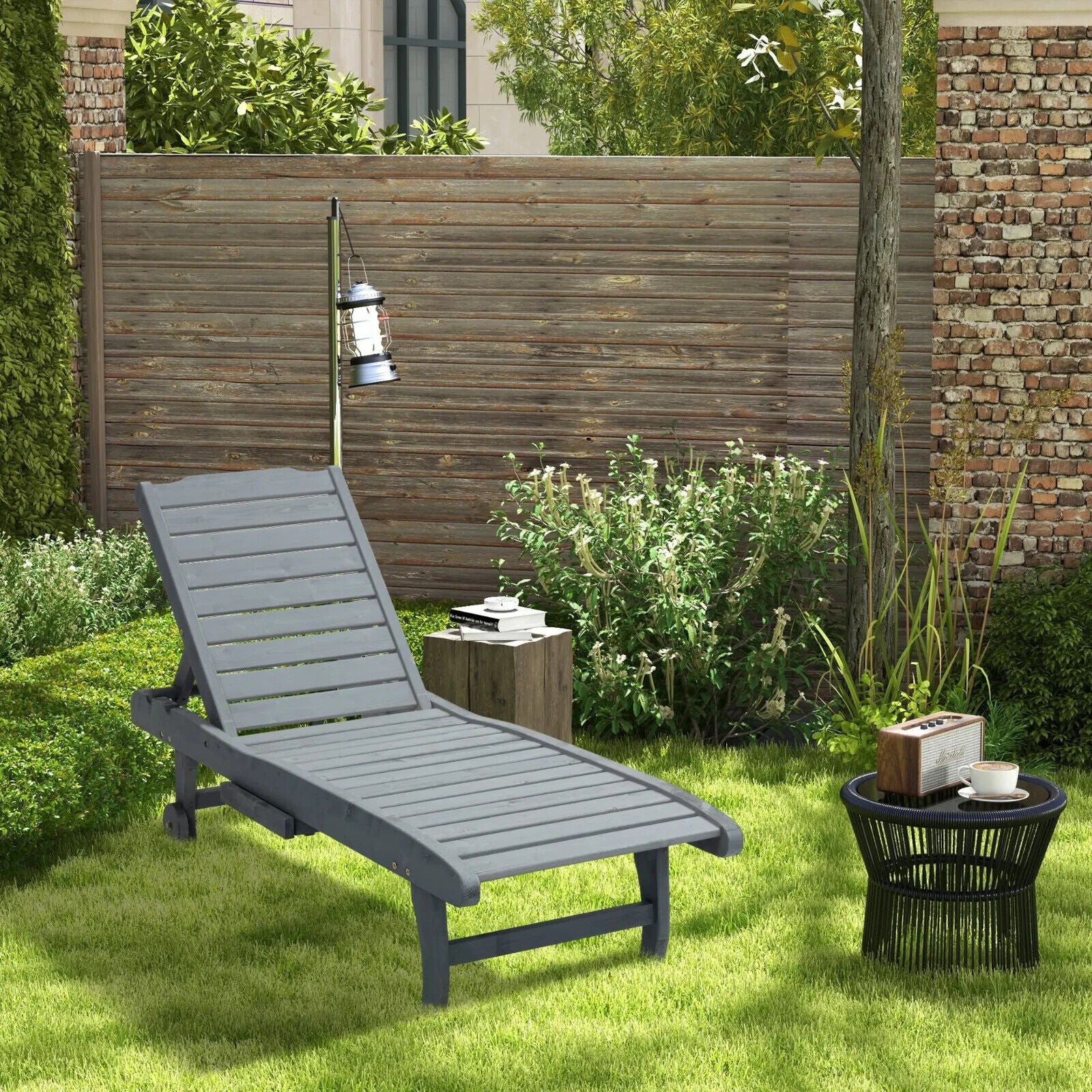 Sun Lounger Cushion Only 190x56x10cm Garden Chair Pad UPF20 Thick Sunbed Cushion - Home and Garden Furniture Shop - #rustic - furniture#