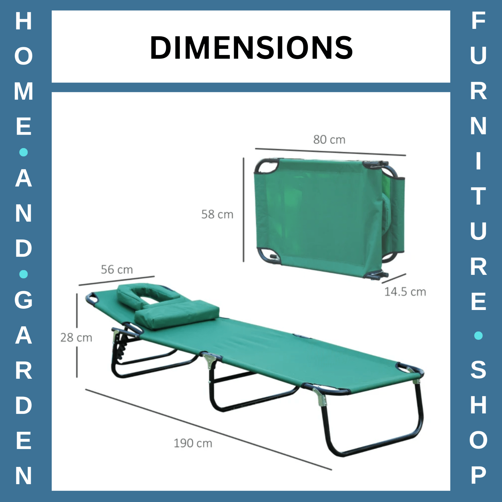 Sun Lounger Folding Recliner Chair Portable Reclining Garden Seat Day Bed Black - Home and Garden Furniture Shop - rustic - furniture