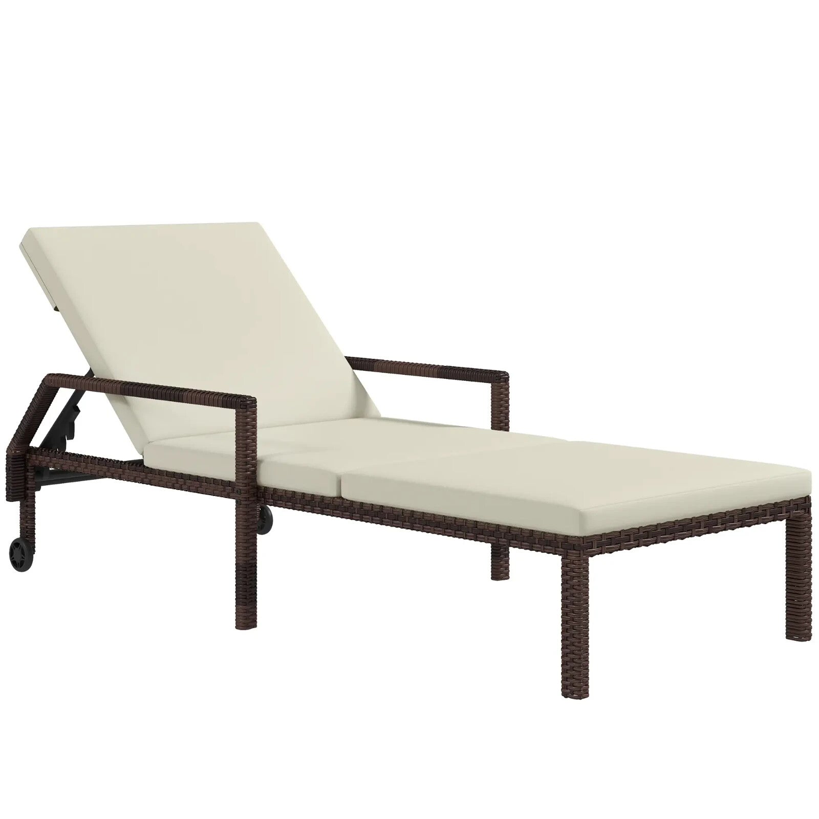 Sun Lounger Recliner Bed Folding Chairs for Camping Garden Beach 5 Position Back - Home and Garden Furniture Shop - rustic - furniture