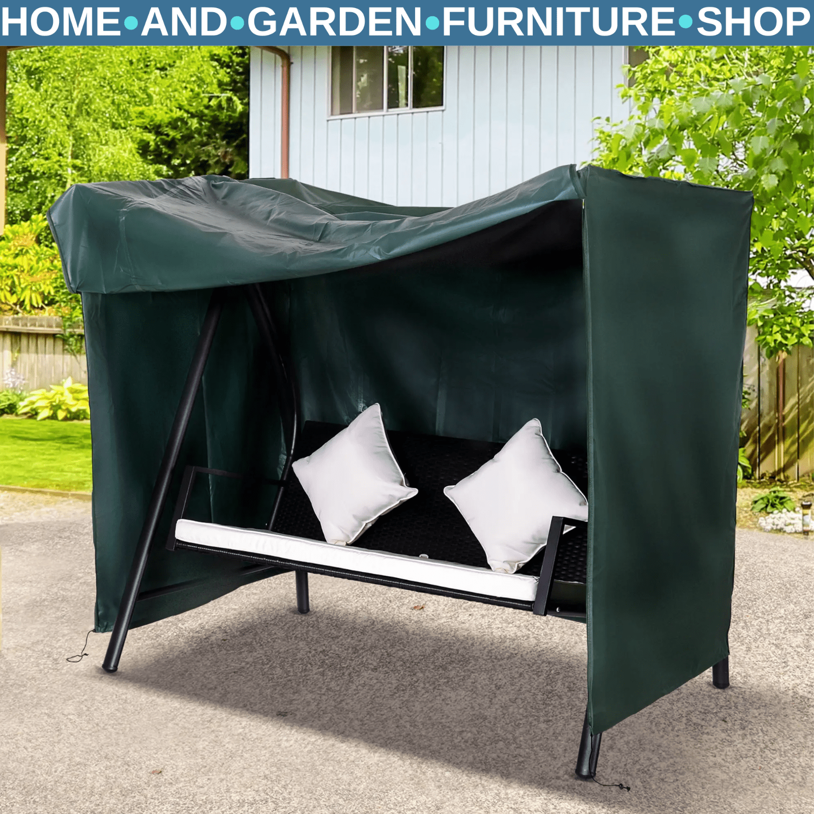 Swing Chair Cover Garden Furniture Rain Protector Large Waterproof Patio Outdoor - Home and Garden Furniture Shop - rustic - furniture