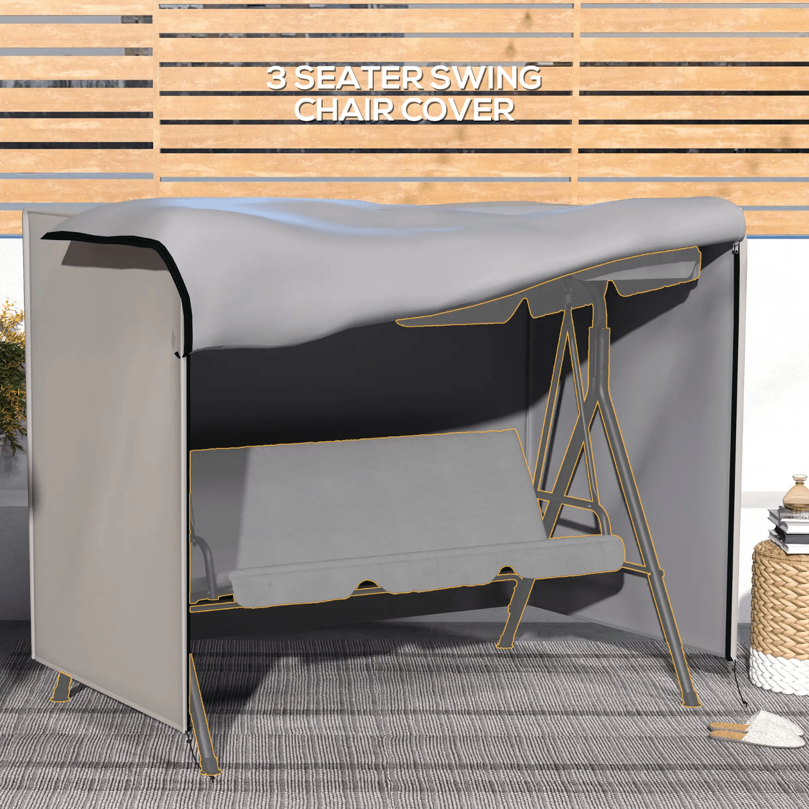 Swing Chair Cover Garden Furniture Rain Protector Large Waterproof Patio Outdoor - Home and Garden Furniture Shop - rustic - furniture
