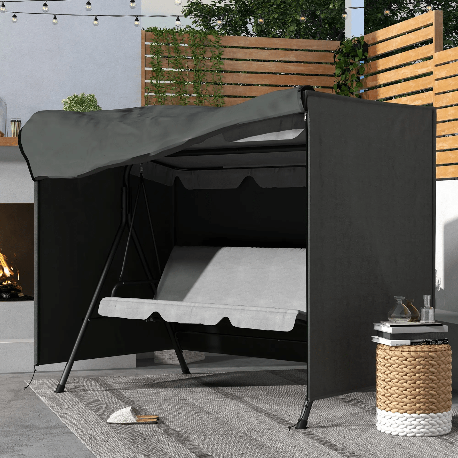Swing Chair Cover Garden Furniture Rain Protector Large Waterproof Patio Outdoor - Home and Garden Furniture Shop - rustic - furniture