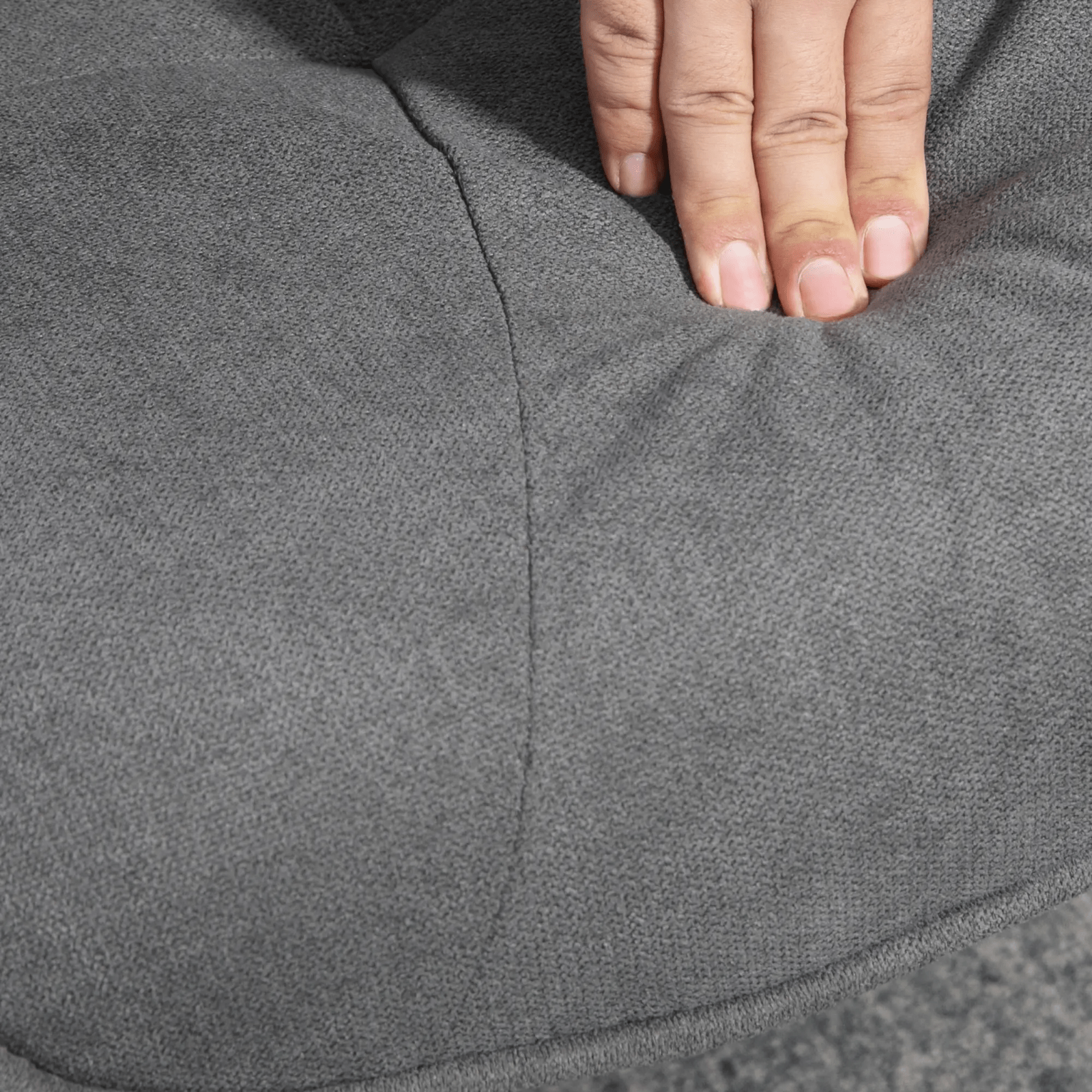 Swivel Recliner Chair with Footstool Ottoman 360 Grey Linen feel Fabric Armchair - Home and Garden Furniture Shop - rustic - furniture