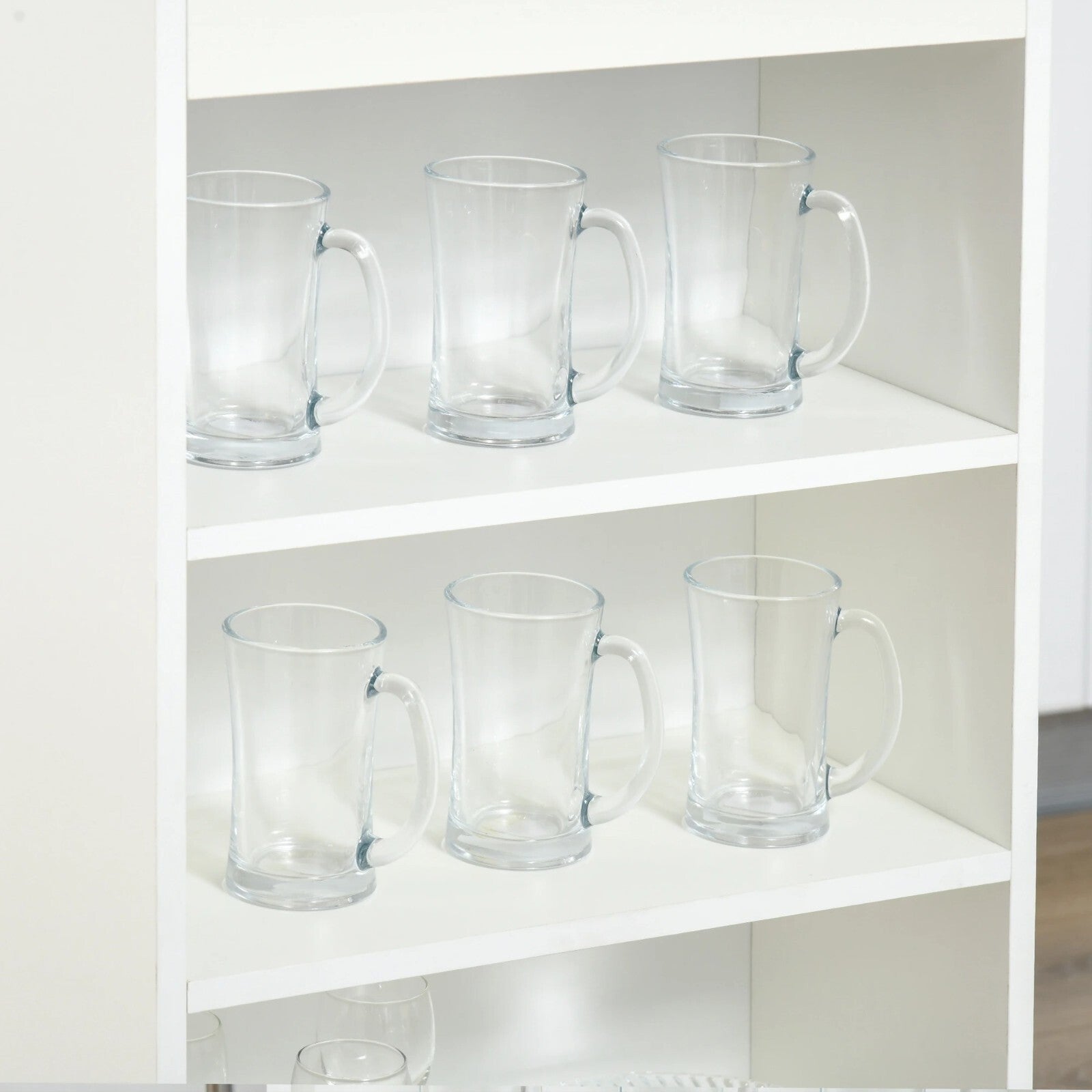 Tall Dining Bar Table 4 Shelves High Kitchen Island Counter Breakfast Table Grey - Home and Garden Furniture Shop - rustic - furniture