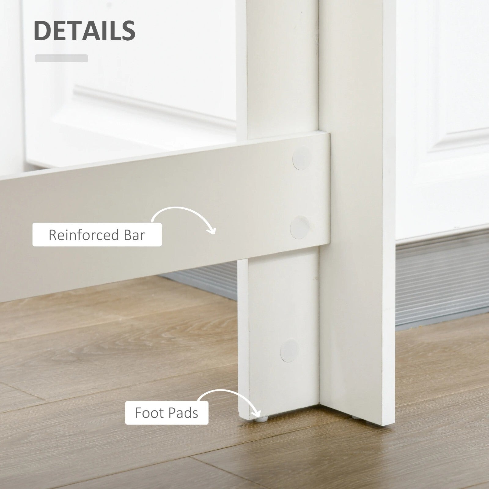 Tall Dining Bar Table 4 Shelves High Kitchen Island Counter Breakfast Table Grey - Home and Garden Furniture Shop - rustic - furniture