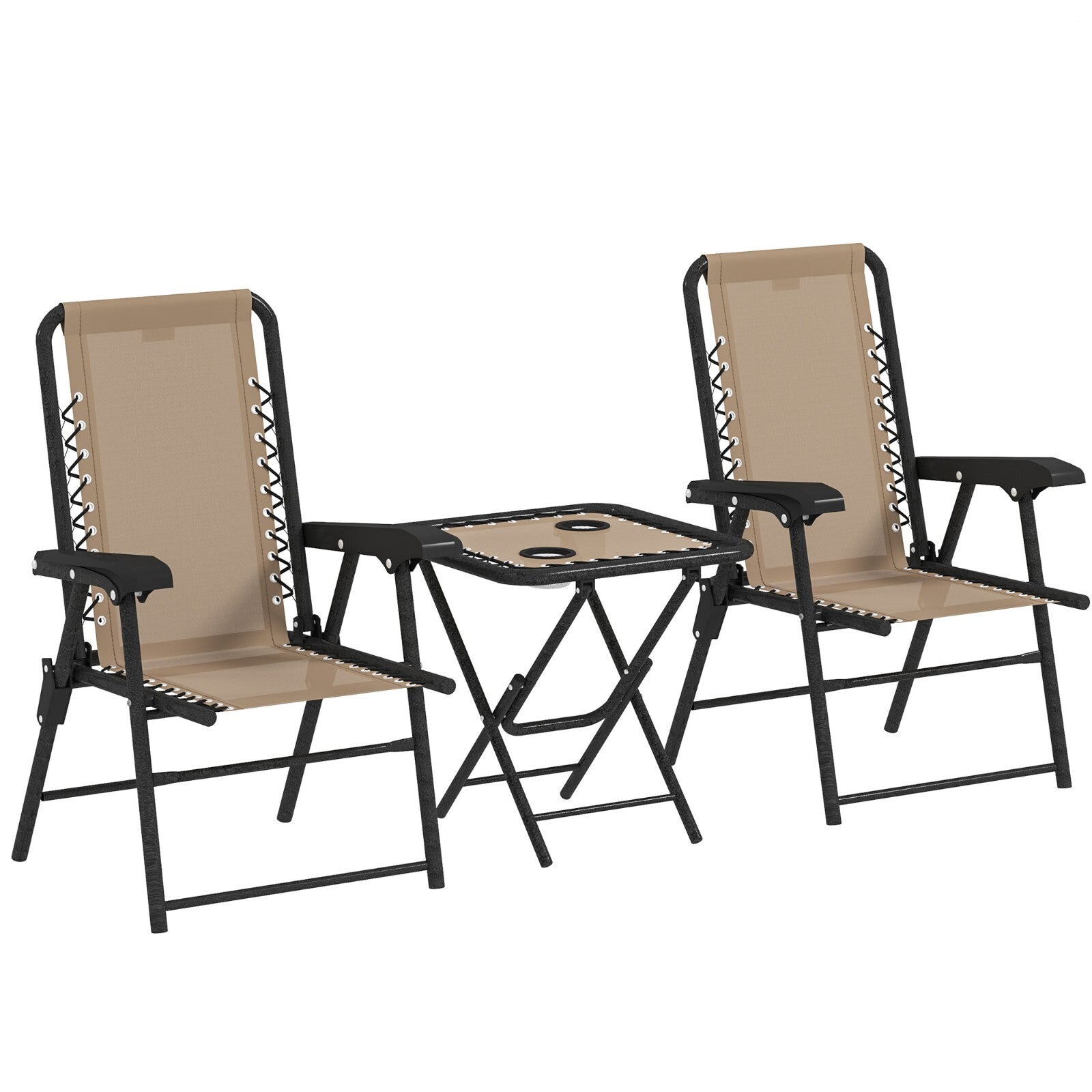 Three Piece Garden Table and Chair Set Outdoor Furniture Patio Bistro Set - Home and Garden Furniture Shop - rustic - furniture