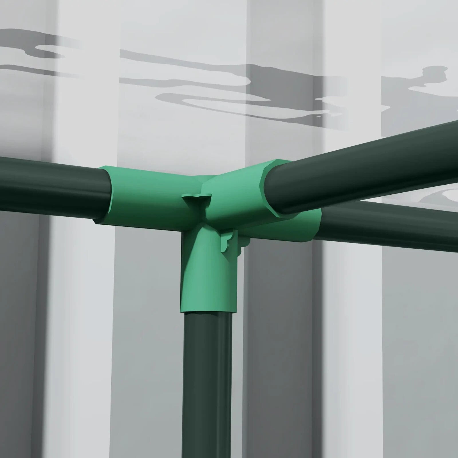 Walk - In Lean to Greenhouse PVC Cover with 2 Zipper Doors & Accessories Clear - Home and Garden Furniture Shop - rustic - furniture