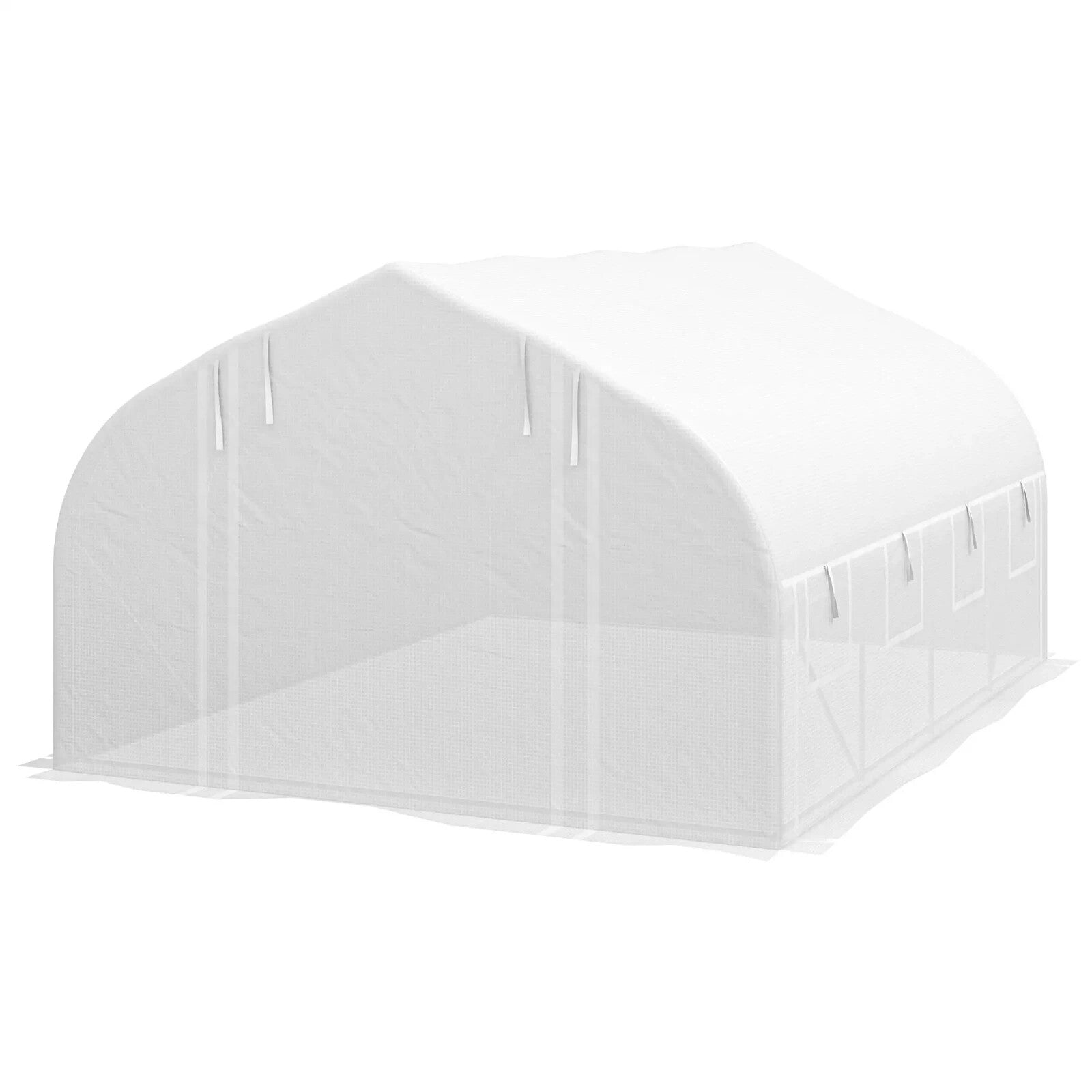 Walk - In Polytunnel Greenhouse 4 x 3m with Sidewalls Mesh Door and 8 Windows Tent - Home and Garden Furniture Shop - rustic - furniture