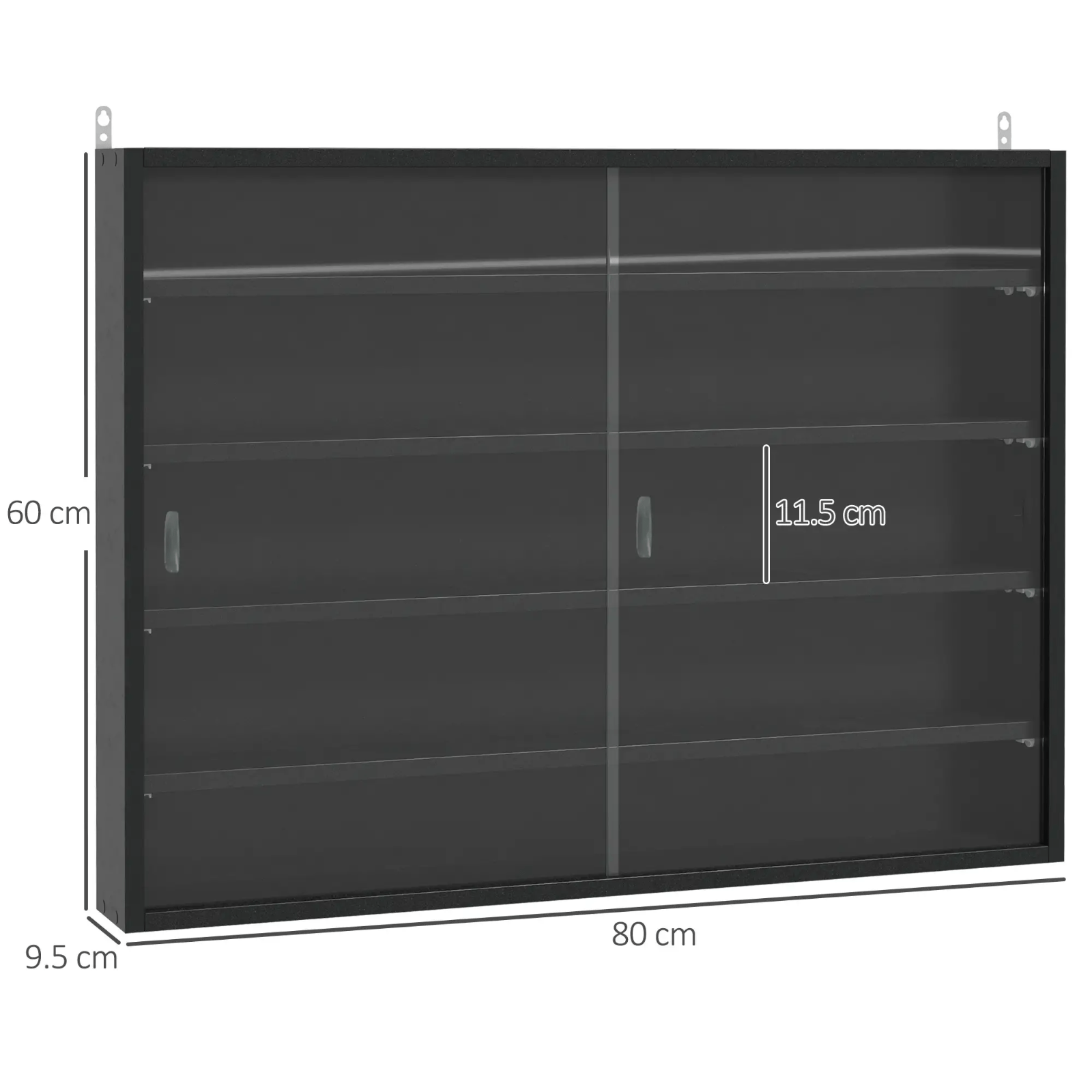 Wall Glass Display Cabinet Models Vitrine Collectors Storage Box 5 Shelves Unit - Home and Garden Furniture Shop - rustic - furniture