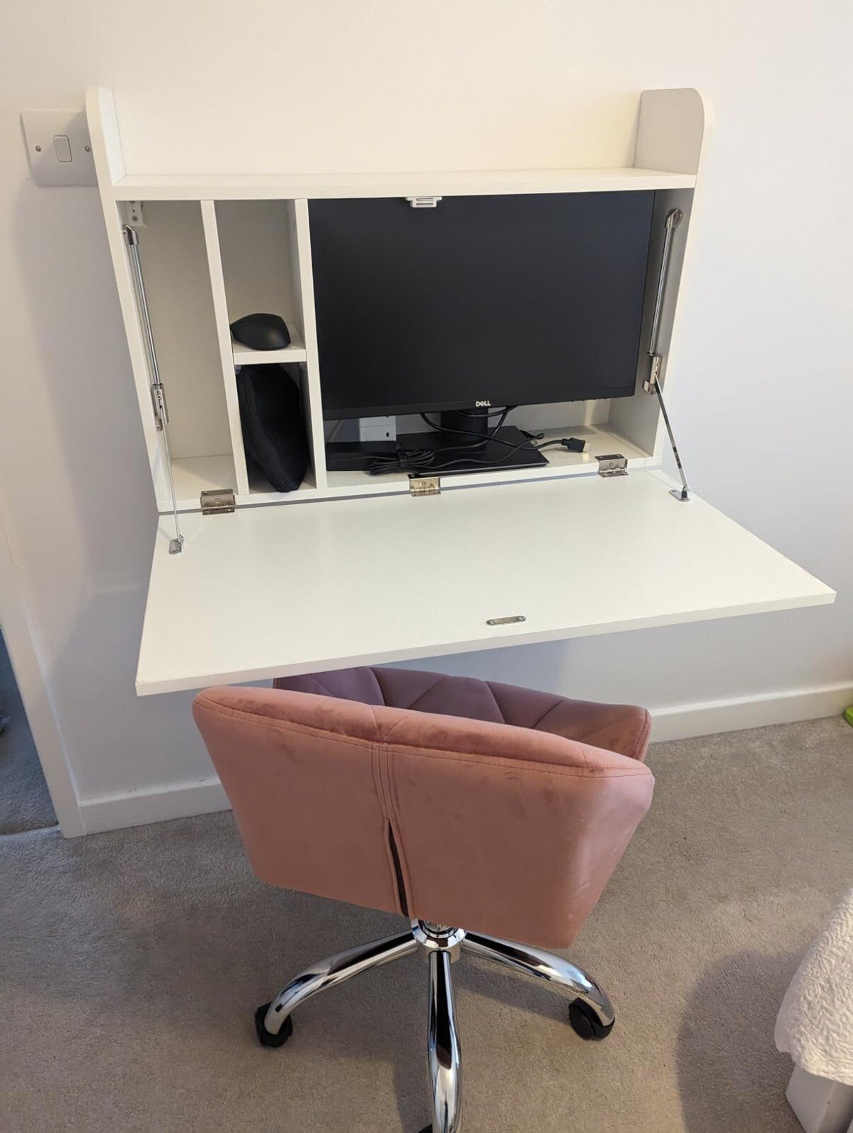 Wall Mounted Computer Desk Space Saving Folding Table Drop Leaf Home Office Desk - Home and Garden Furniture Shop - rustic - furniture