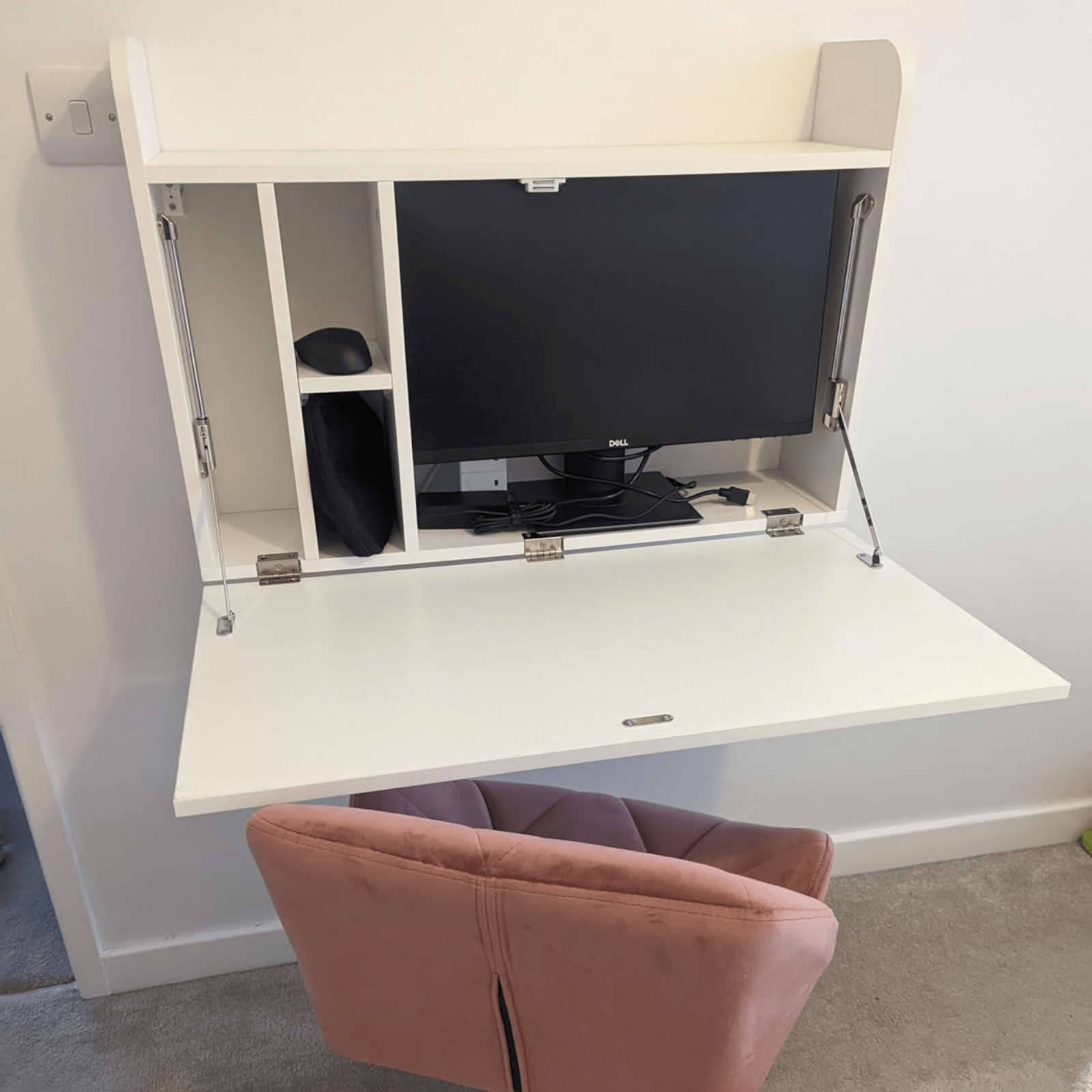 Wall Mounted Computer Desk Space Saving Folding Table Drop Leaf Home Office Desk - Home and Garden Furniture Shop - rustic - furniture