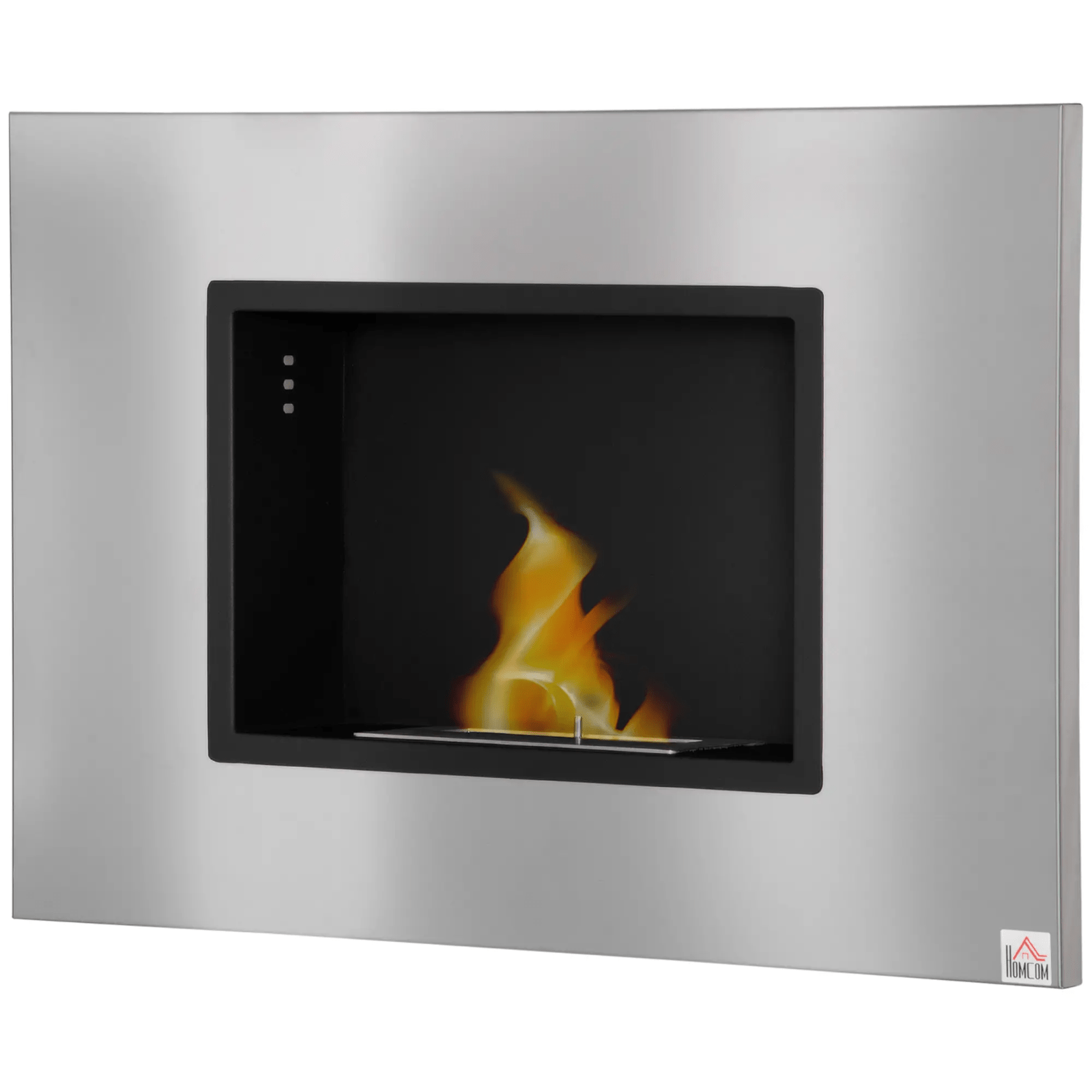 Wall Mounted Ethanol Fireplace Bioethanol Heater Fire 1.2L Tank 3 Hours Burning - Home and Garden Furniture Shop - #rustic - furniture#