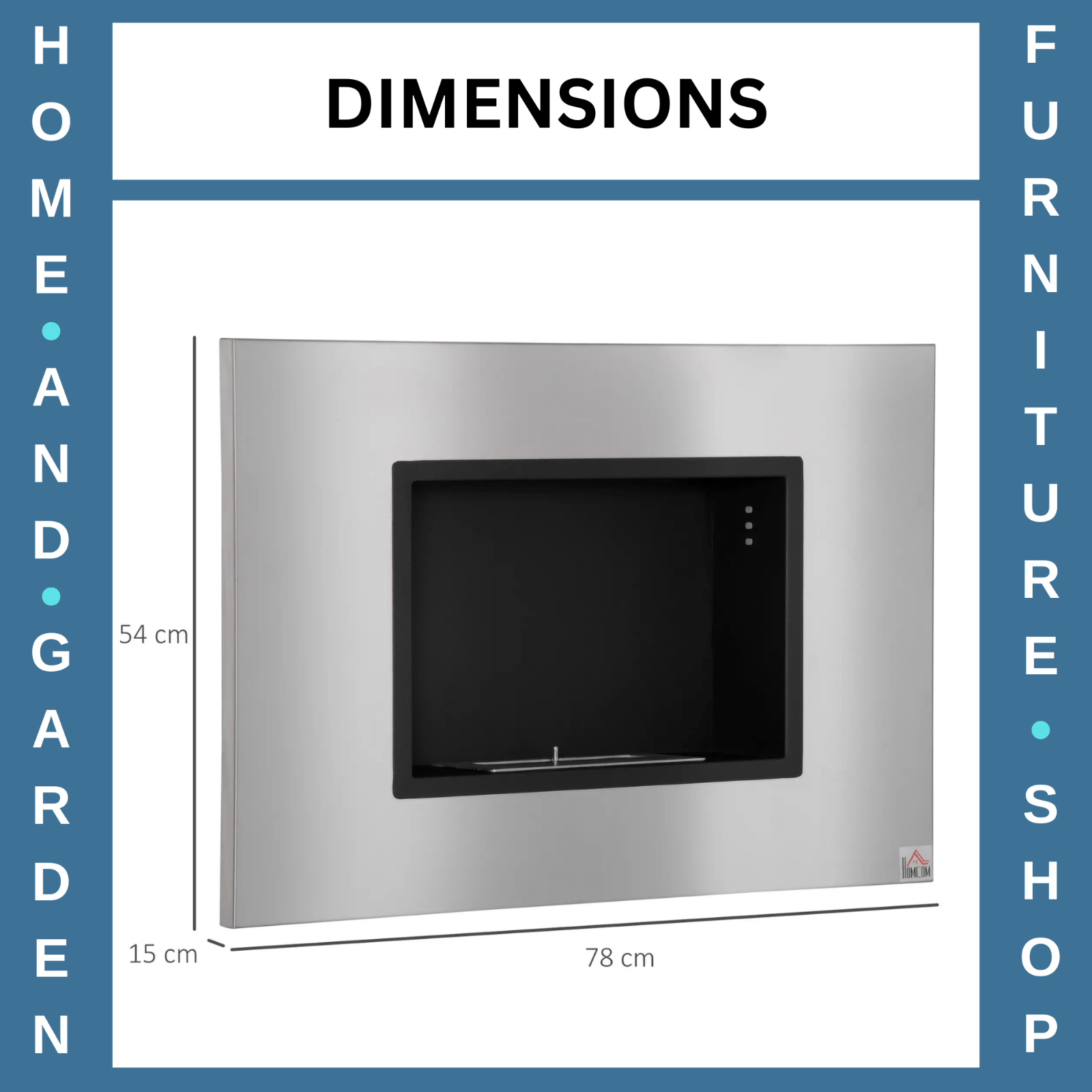 Wall Mounted Ethanol Fireplace Bioethanol Heater Fire 1.2L Tank 3 Hours Burning - Home and Garden Furniture Shop - rustic - furniture