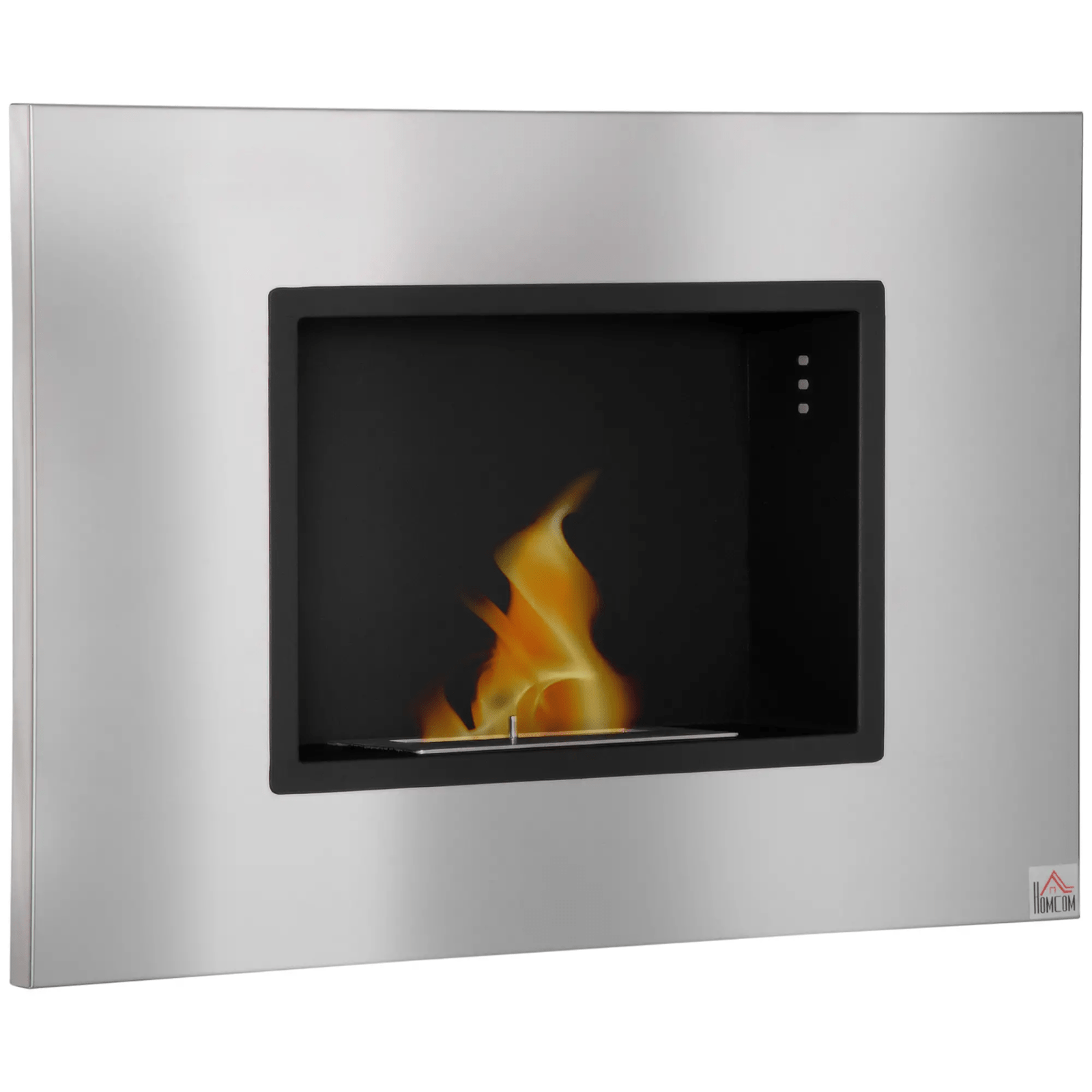 Wall Mounted Ethanol Fireplace Bioethanol Heater Fire 1.2L Tank 3 Hours Burning - Home and Garden Furniture Shop - #rustic - furniture#
