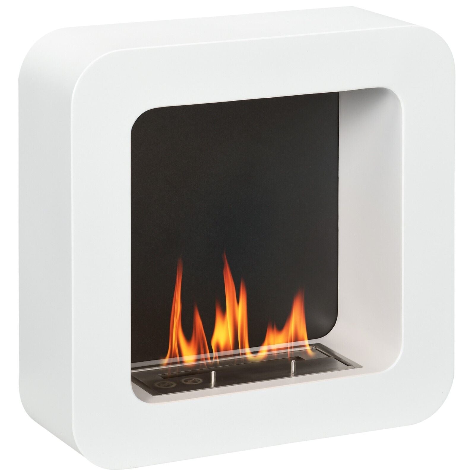 Wall Mounted Ethanol Fireplace Bioethanol Heater Fire 1L Tank 2.5 Hours Burning - Home and Garden Furniture Shop - #rustic - furniture#