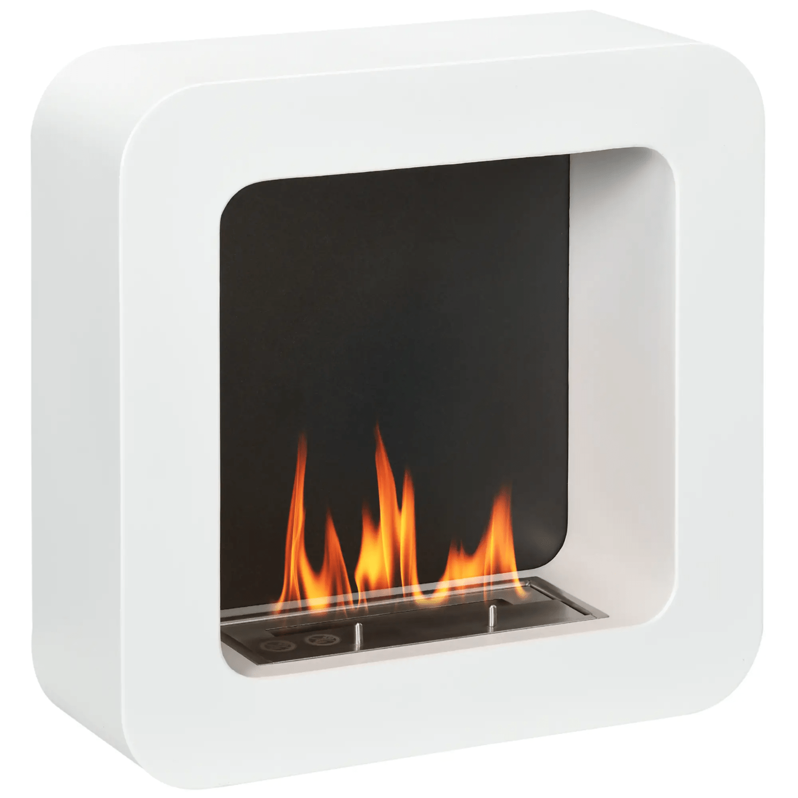 Wall Mounted Ethanol Fireplace Bioethanol Heater Fire 1L Tank 2.5 Hours Burning - Home and Garden Furniture Shop - #rustic - furniture#