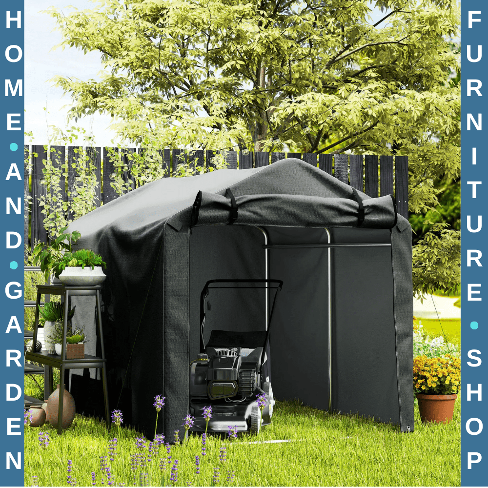 Waterproof Bike Storage Tent 2.2x1.6 m Outdoor Garden Shed with Zip Door Shelter - Home and Garden Furniture Shop - rustic - furniture