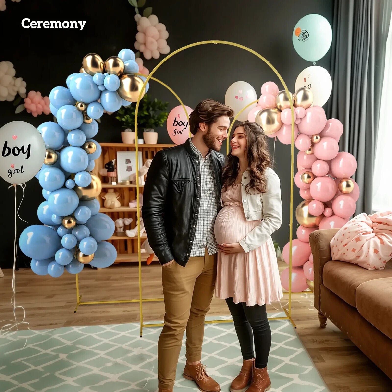 Wedding Arch Frame Set of 3 Metal Backdrop Balloon Arch Stand 2.2 2.1 1.8 m - Home and Garden Furniture Shop - #rustic - furniture#