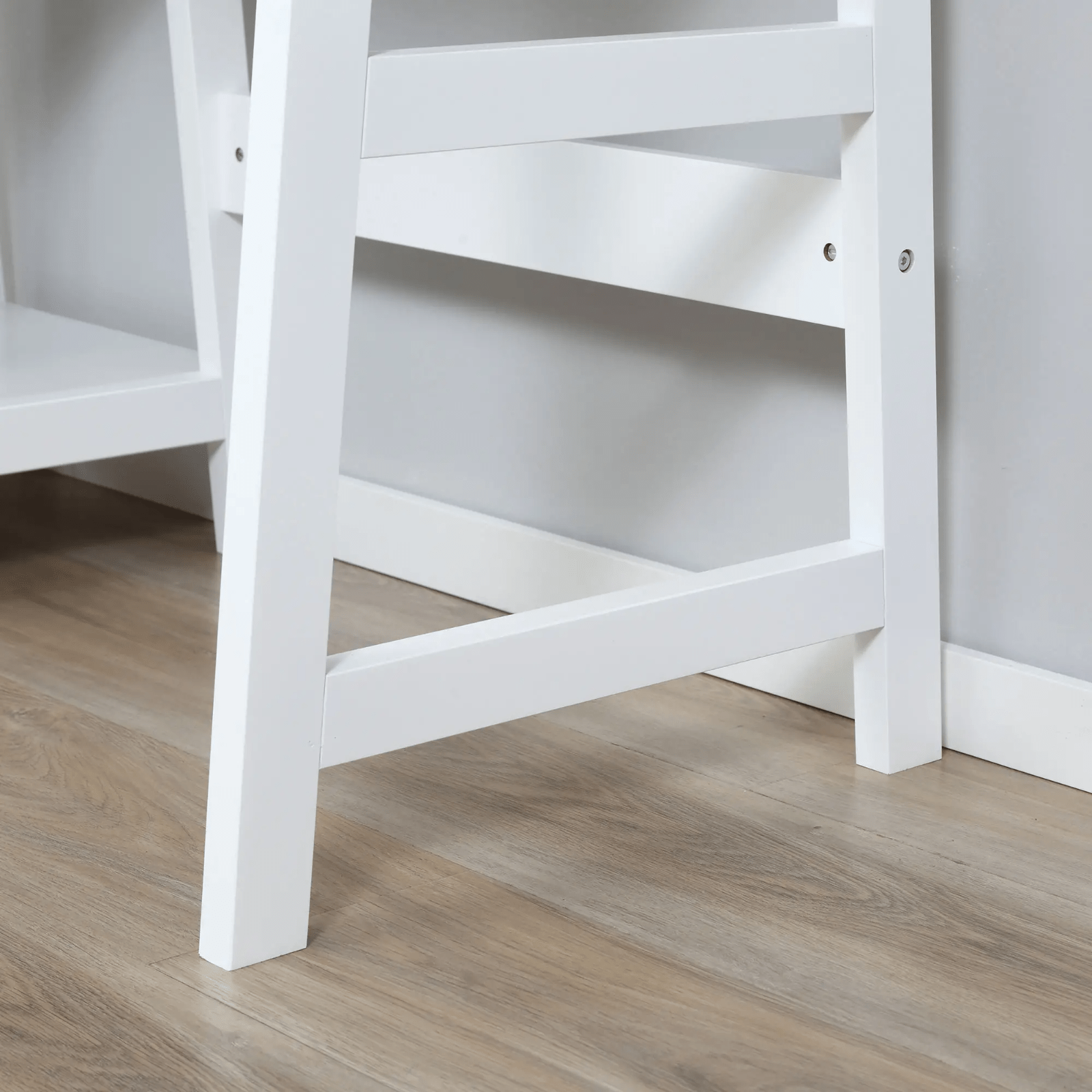 White Computer Desk with Shelves for Home Office Writing Table Study Workstation - Home and Garden Furniture Shop - rustic - furniture