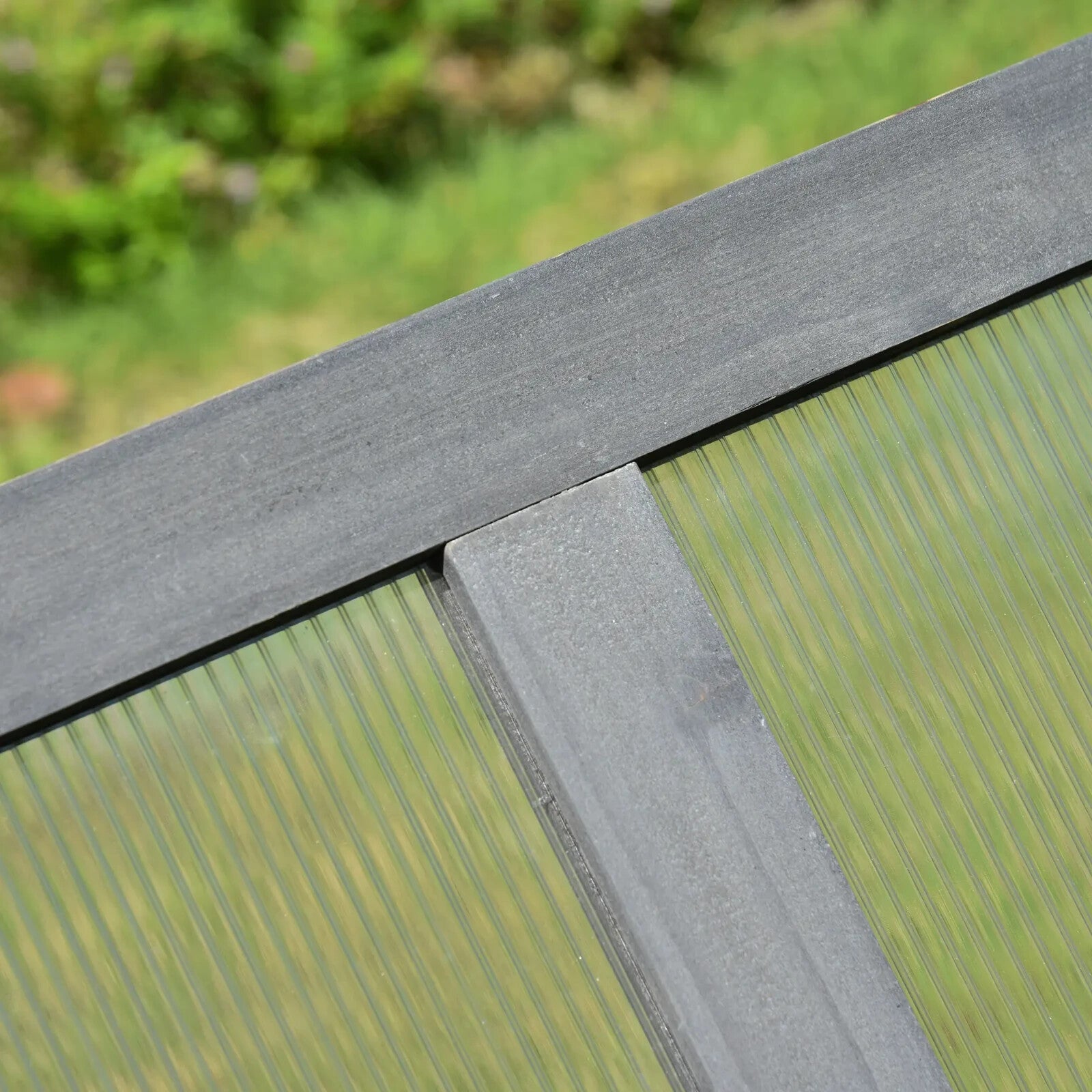 Wooden Cold Frame Greenhouse with Openable Top Polycarbonate Panels 100x65x40 cm - Home and Garden Furniture Shop - rustic - furniture