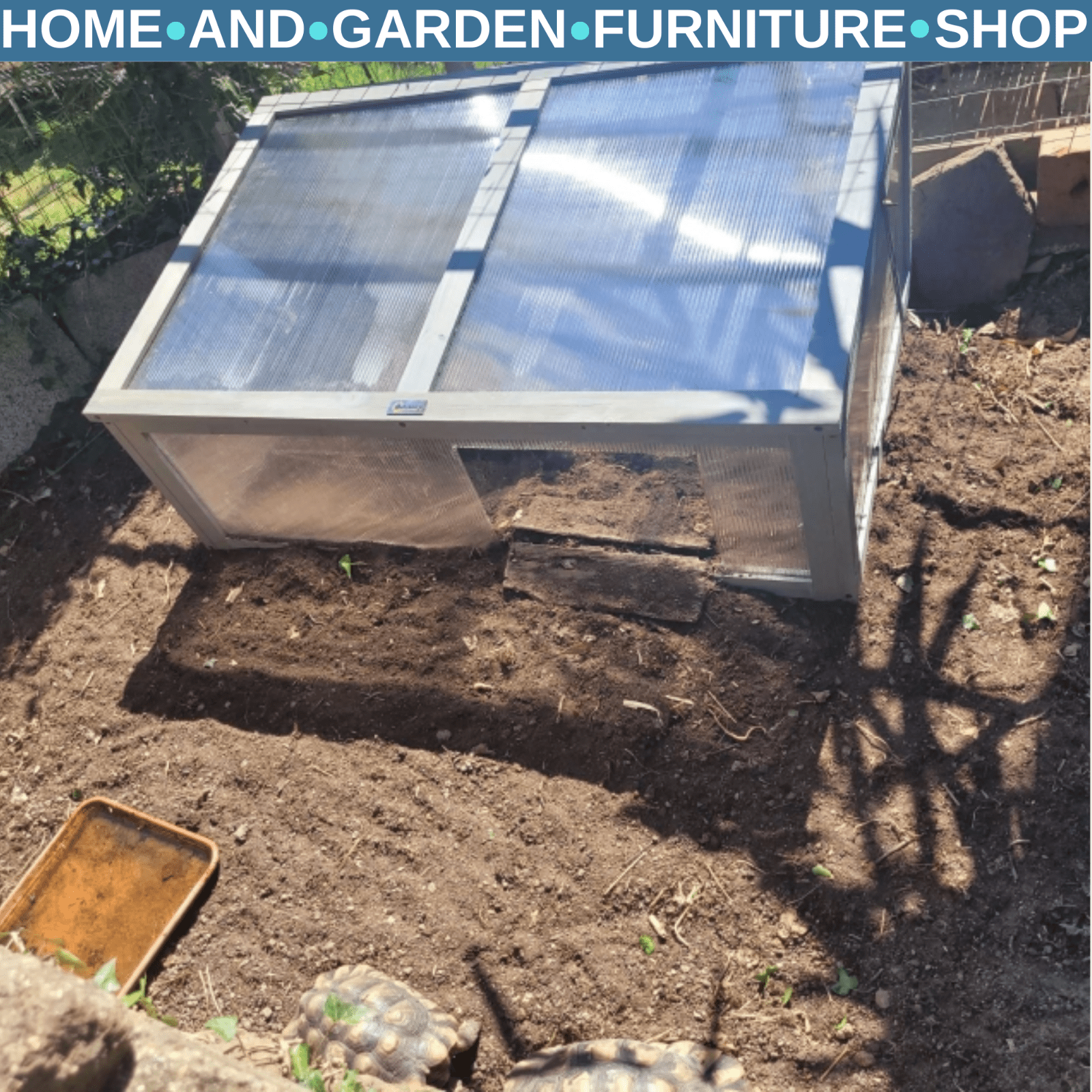 Wooden Cold Frame Greenhouse with Openable Top Polycarbonate Panels 100x65x40 cm - Home and Garden Furniture Shop - rustic - furniture