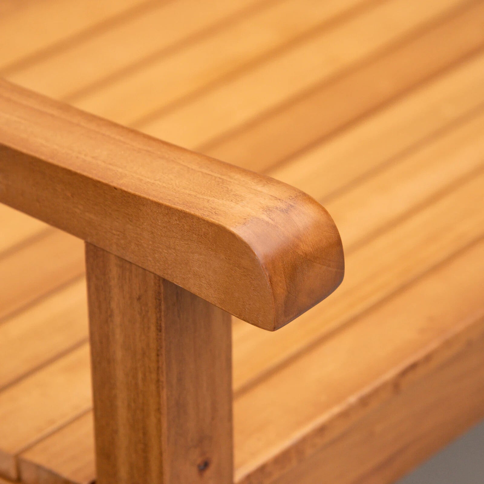 Wooden Garden Bench 2 Seater Outdoor Patio Loveseat for Porch Yard Lawn Decking - Home and Garden Furniture Shop - rustic - furniture