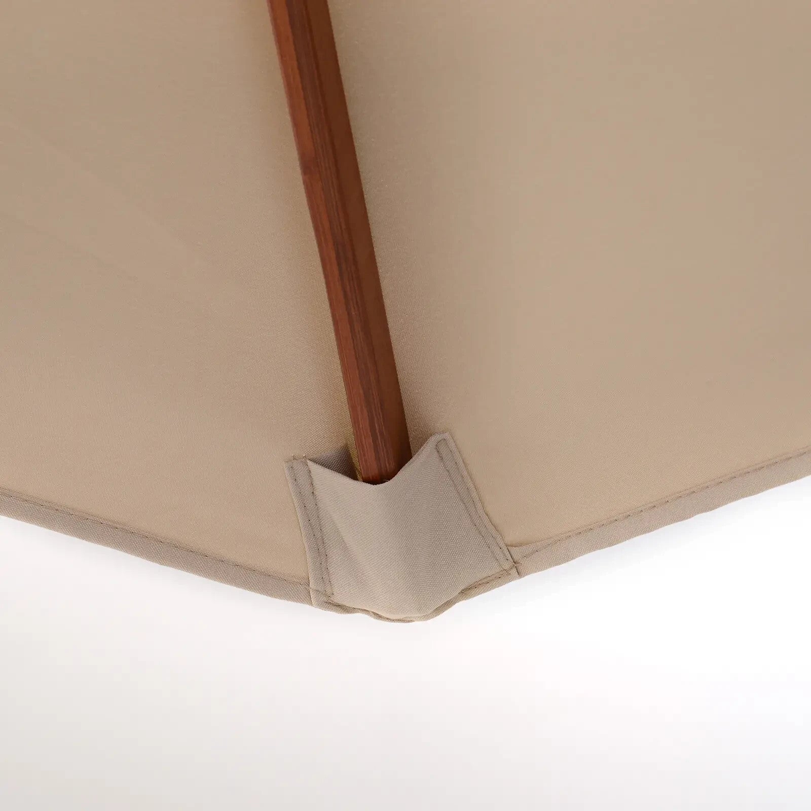 Wooden Garden Parasol Sun Umbrella for Patio Outdoor Shade Shelter with Canopy - Home and Garden Furniture Shop - rustic - furniture