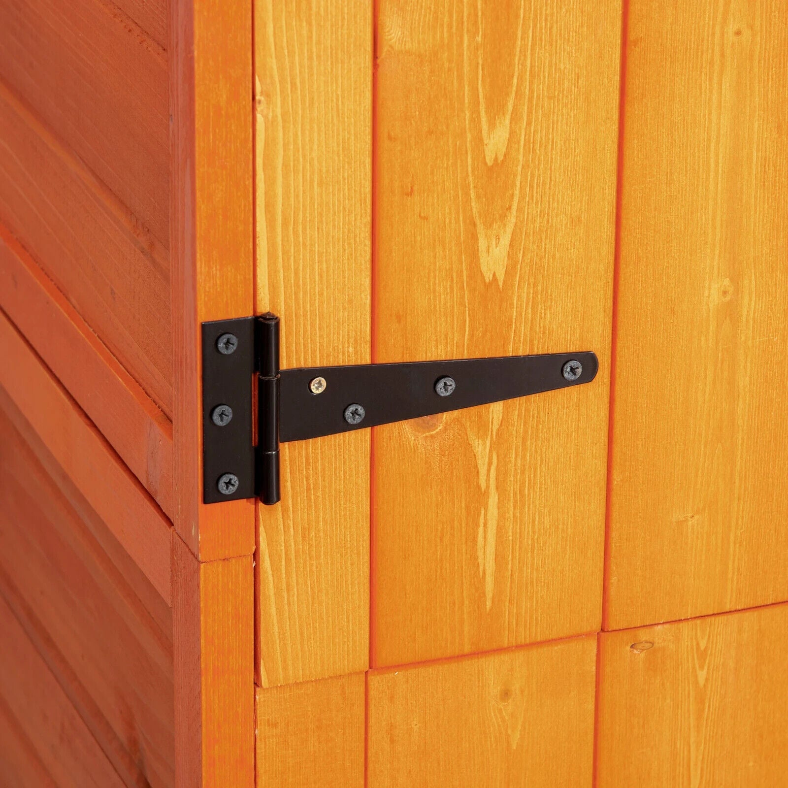 Wooden Garden Storage Shed Utility Tool Cabinet with Lockable Door Shelves Roof - Home and Garden Furniture Shop - #rustic - furniture#