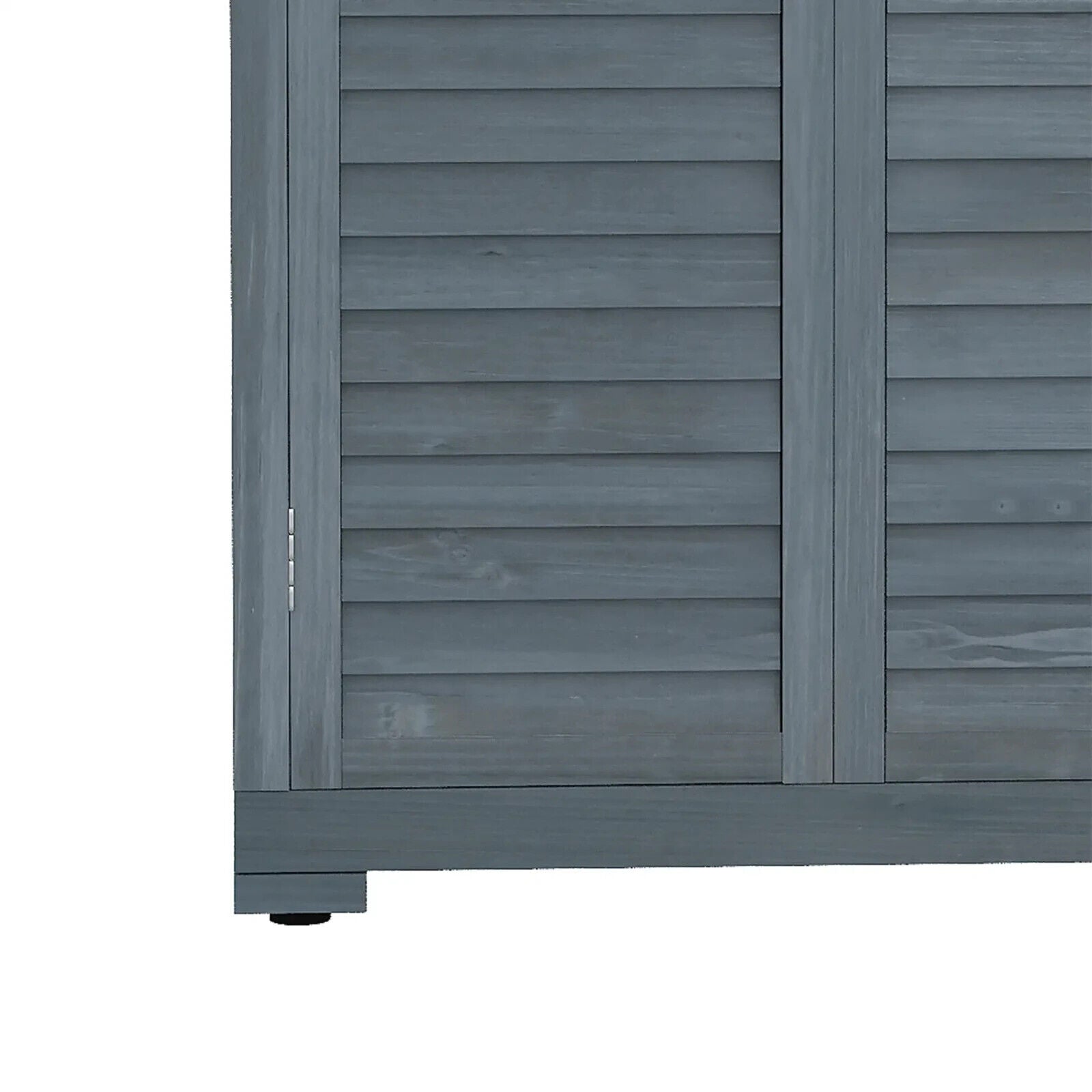 Wooden Garden Storage Shed with 3 Shelves, Shutter Doors and Asphalt Roof - Home and Garden Furniture Shop - #rustic - furniture#