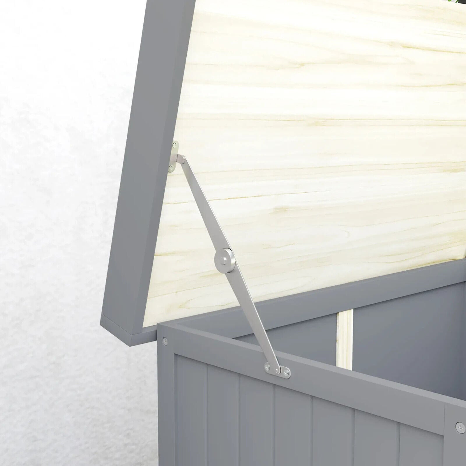 Wooden Garden Storage Shed with Hinged Roof Shelf & Double Doors Outdoor Cabinet - Home and Garden Furniture Shop - #rustic - furniture#