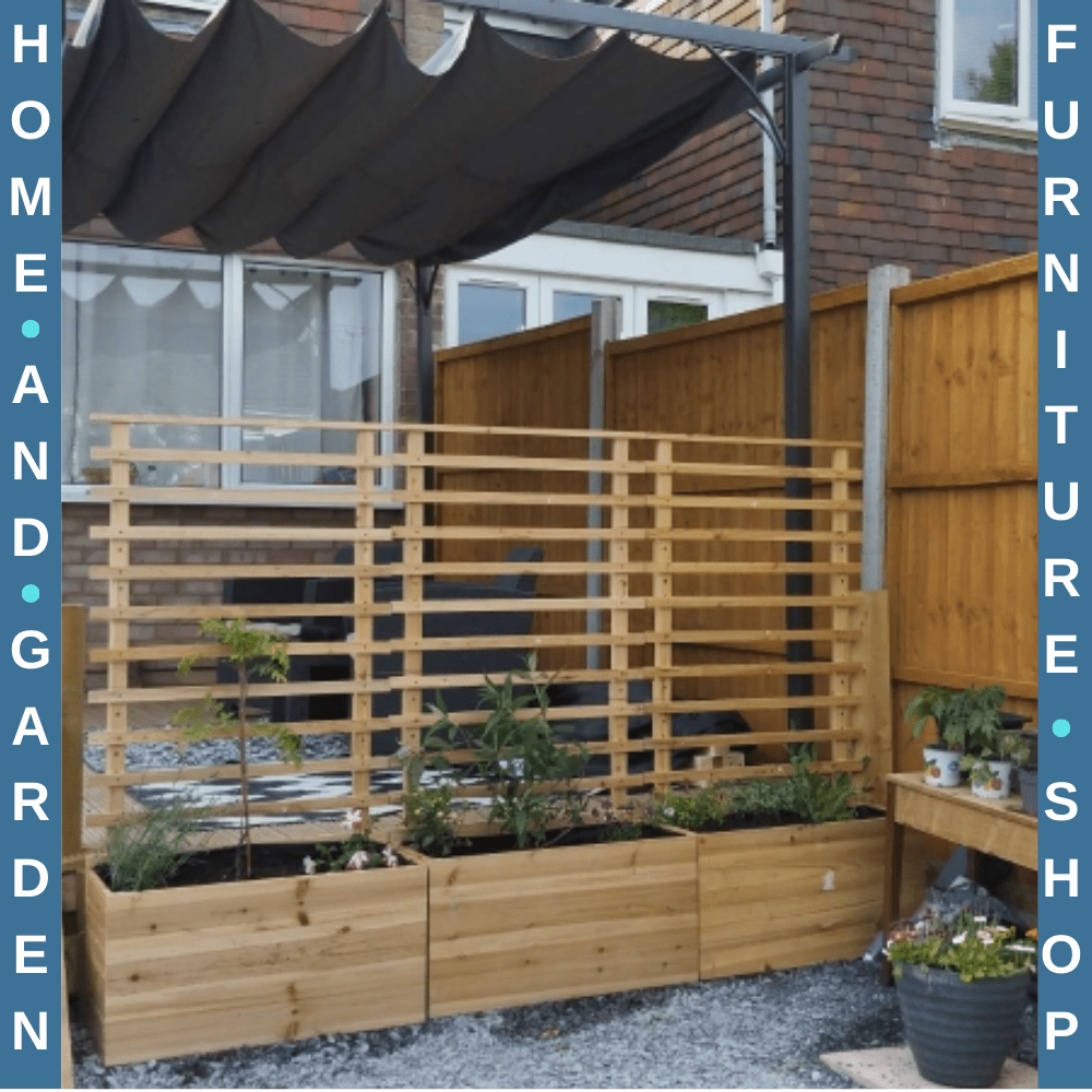 Wooden Raised Garden Bed with Trellis & Wheels – Natural Finish, 76x30x155cm - Home and Garden Furniture Shop - #rustic - furniture#