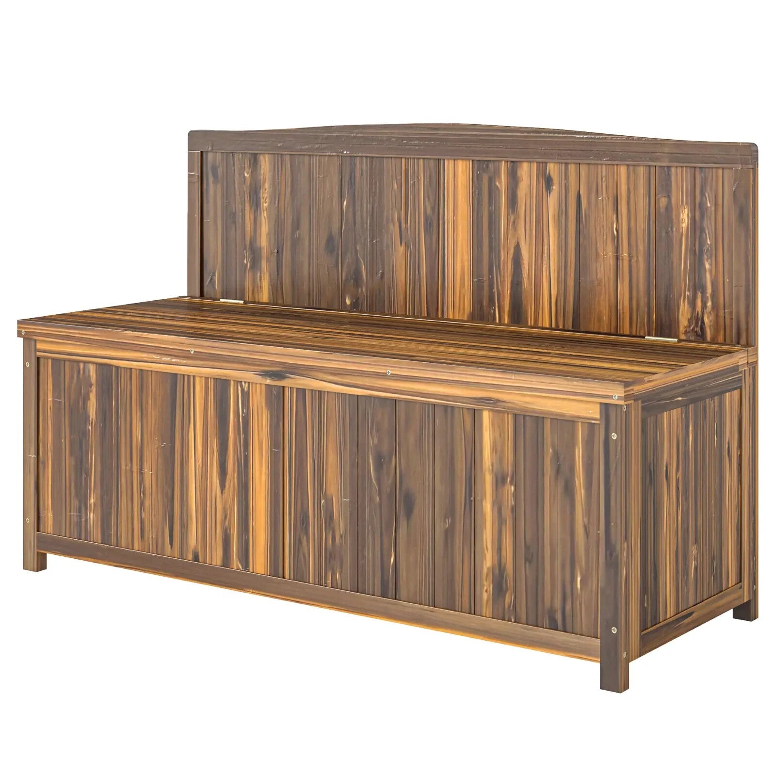 Wooden Storage Bench for Garden Tools Patio Furniture Seating with Lift Up Lid - Home and Garden Furniture Shop - rustic - furniture