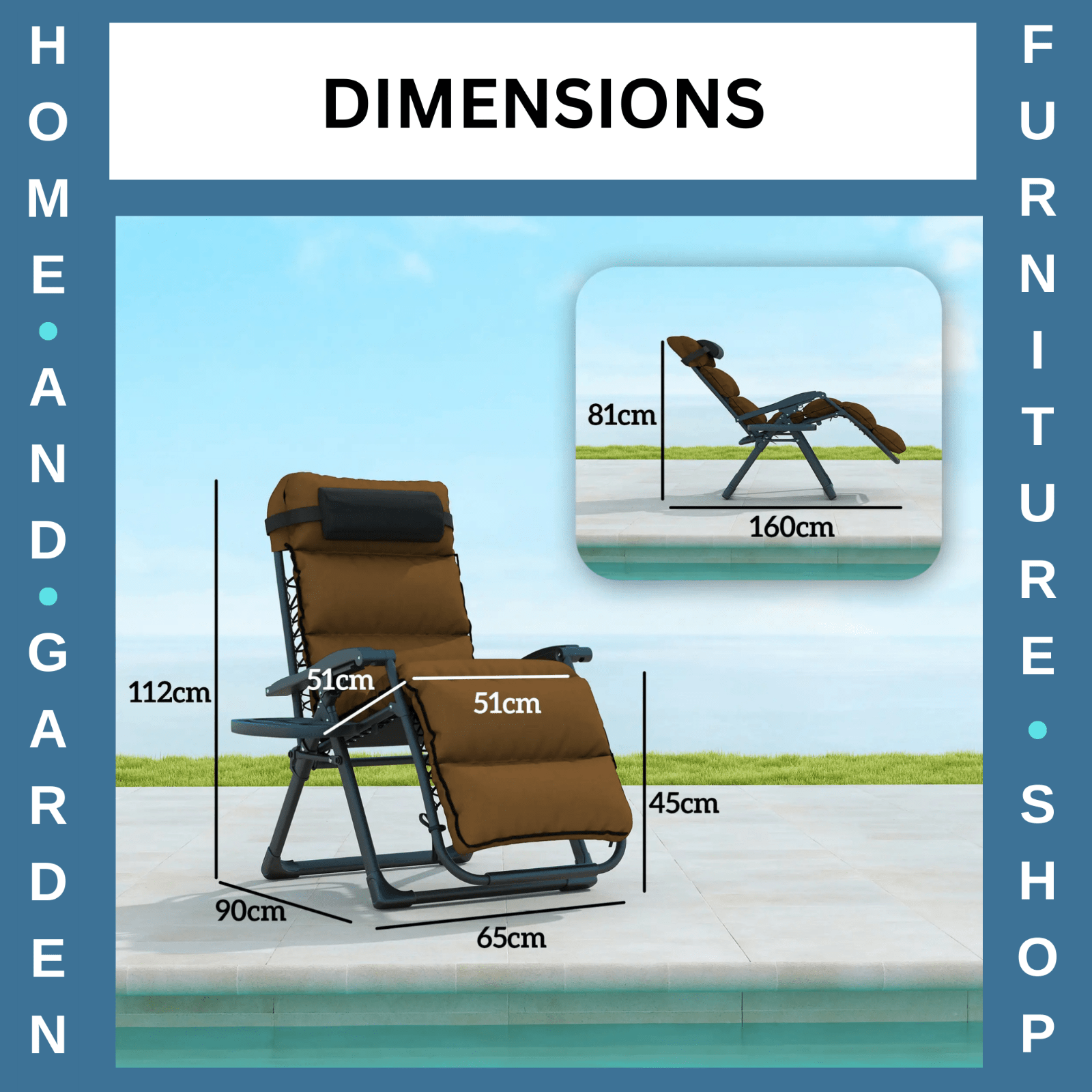 Zero Gravity Chairs Set of 2 Folding Reclining Garden Loungers with Cushions - Home and Garden Furniture Shop - rustic - furniture