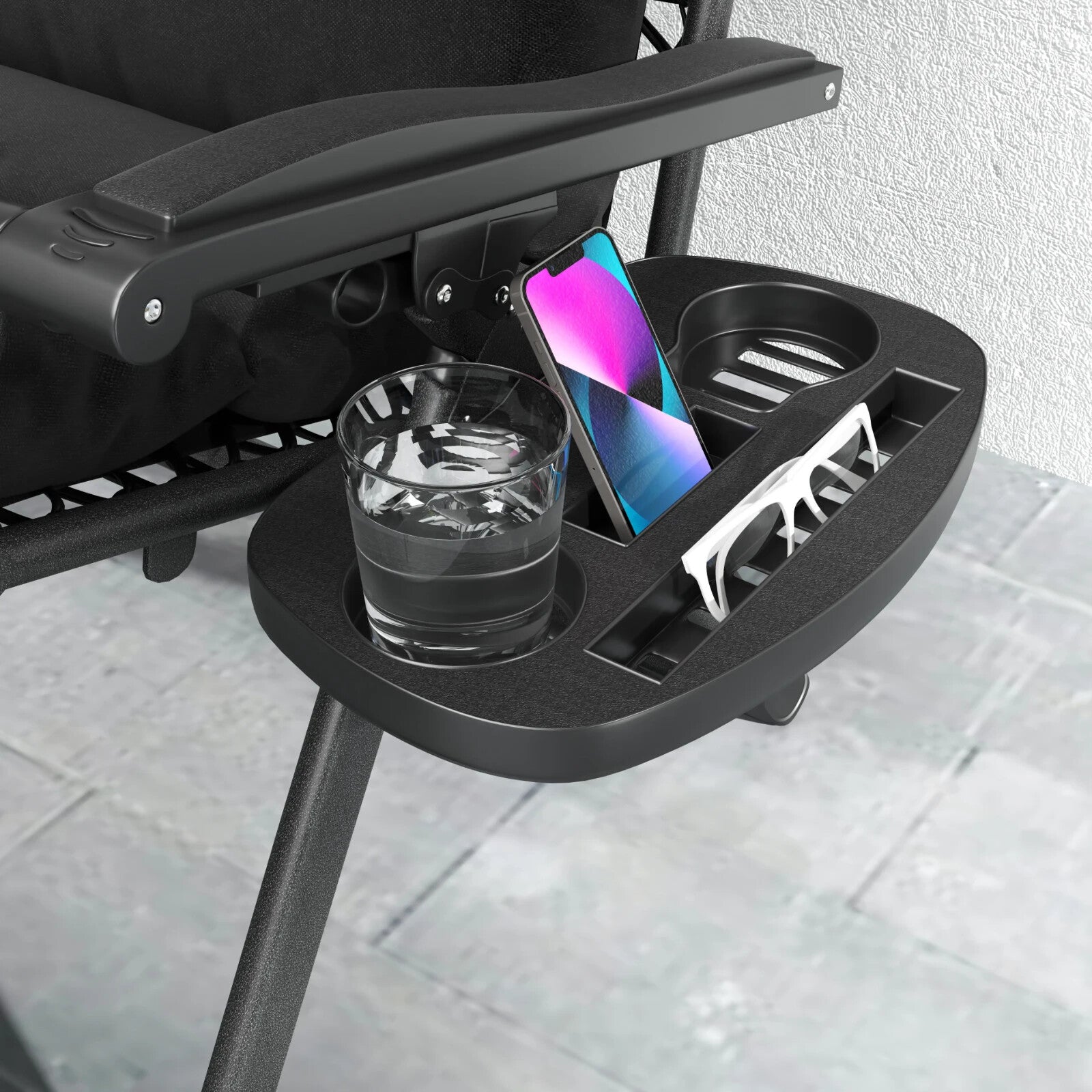 Zero Gravity Chairs Set of 2 Reclining Garden Sun Loungers with Cushions Folding - Home and Garden Furniture Shop - rustic - furniture