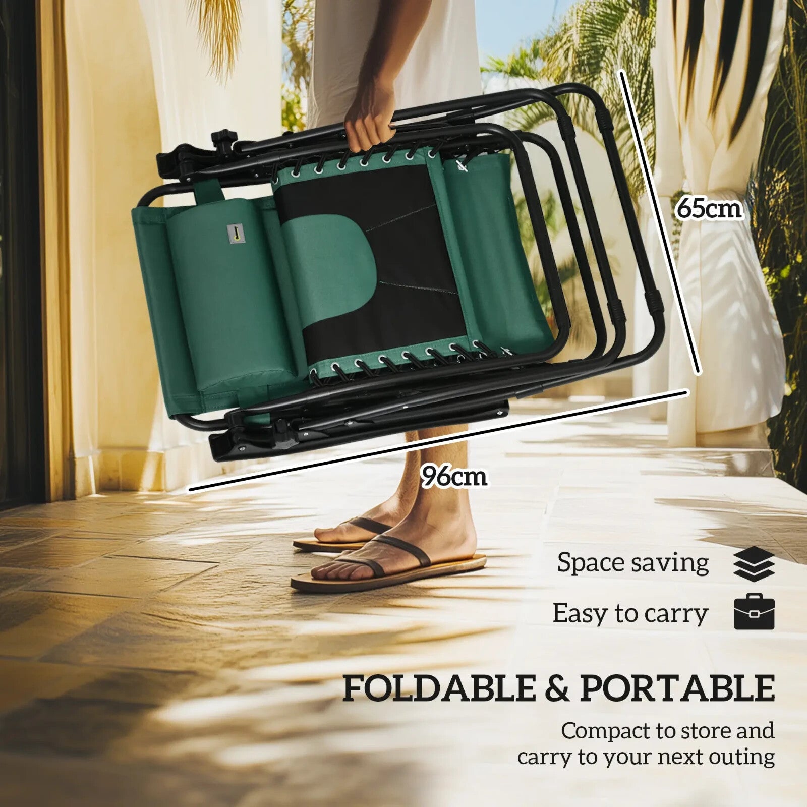 Zero Gravity Lounger Chair Folding Reclining Patio Chair with Shade Cup Holder - Home and Garden Furniture Shop - rustic - furniture