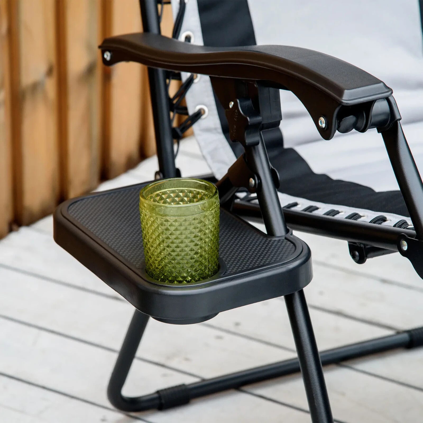 Zero Gravity Reclining Lounger Chair with Shade Cup Headrest for Garden Patio - Home and Garden Furniture Shop - rustic - furniture