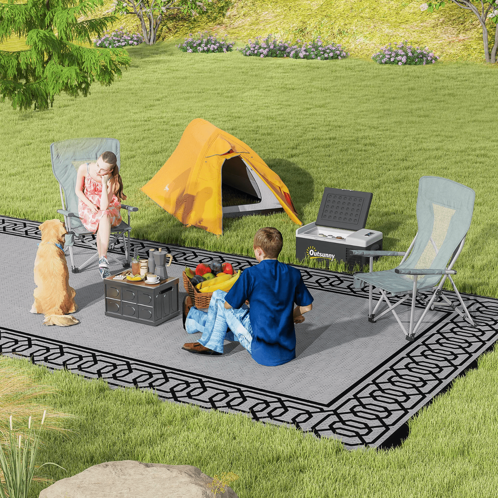 1 2 Man Camping Tent 2000mm Waterproof Double Skin Lightweight Air Vents FOXDEN - Home and Garden Furniture Shop - rustic - furniture